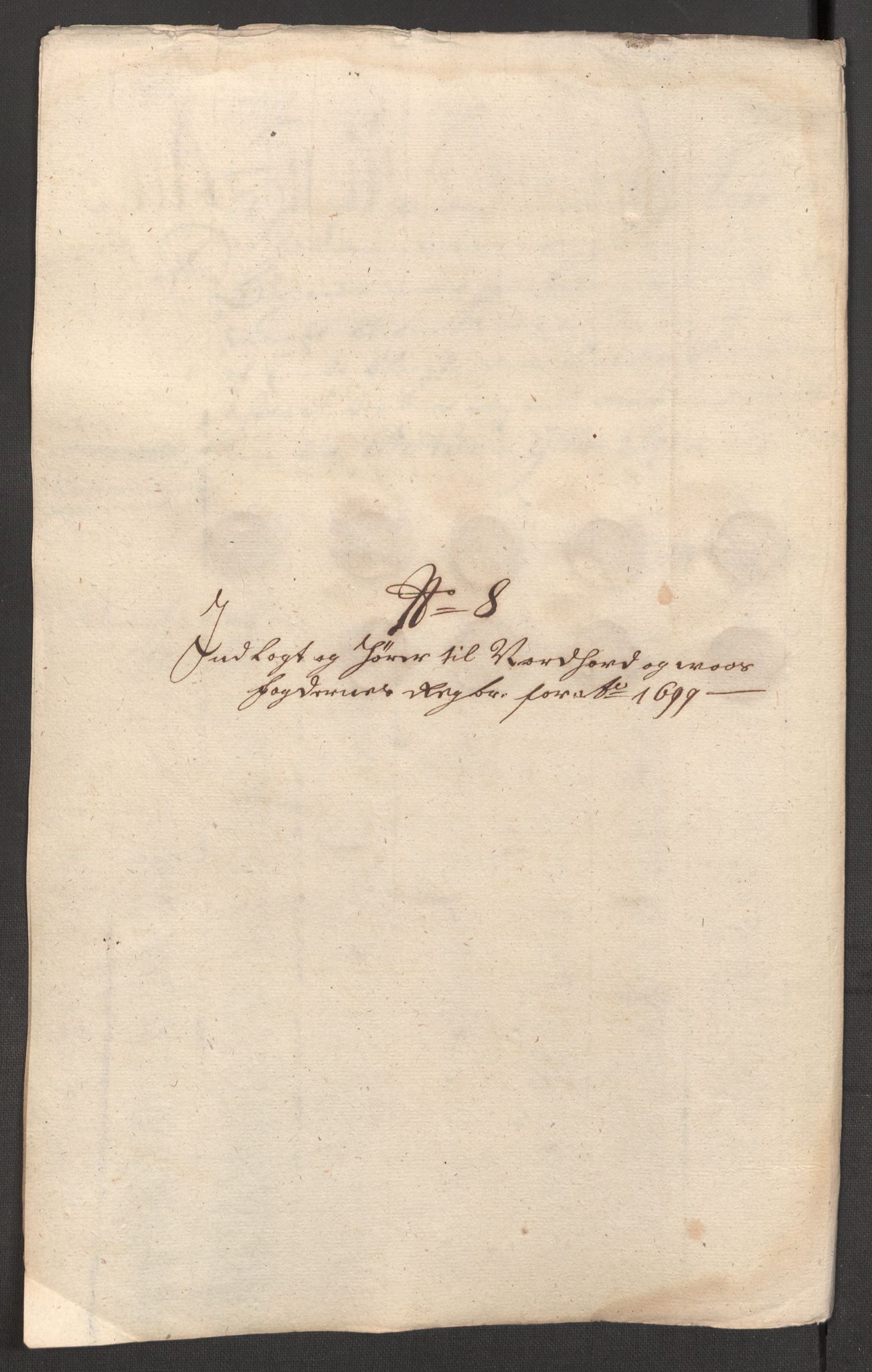 Rentekammeret inntil 1814, Reviderte regnskaper, Fogderegnskap, AV/RA-EA-4092/R51/L3184: Fogderegnskap Nordhordland og Voss, 1698-1699, s. 352