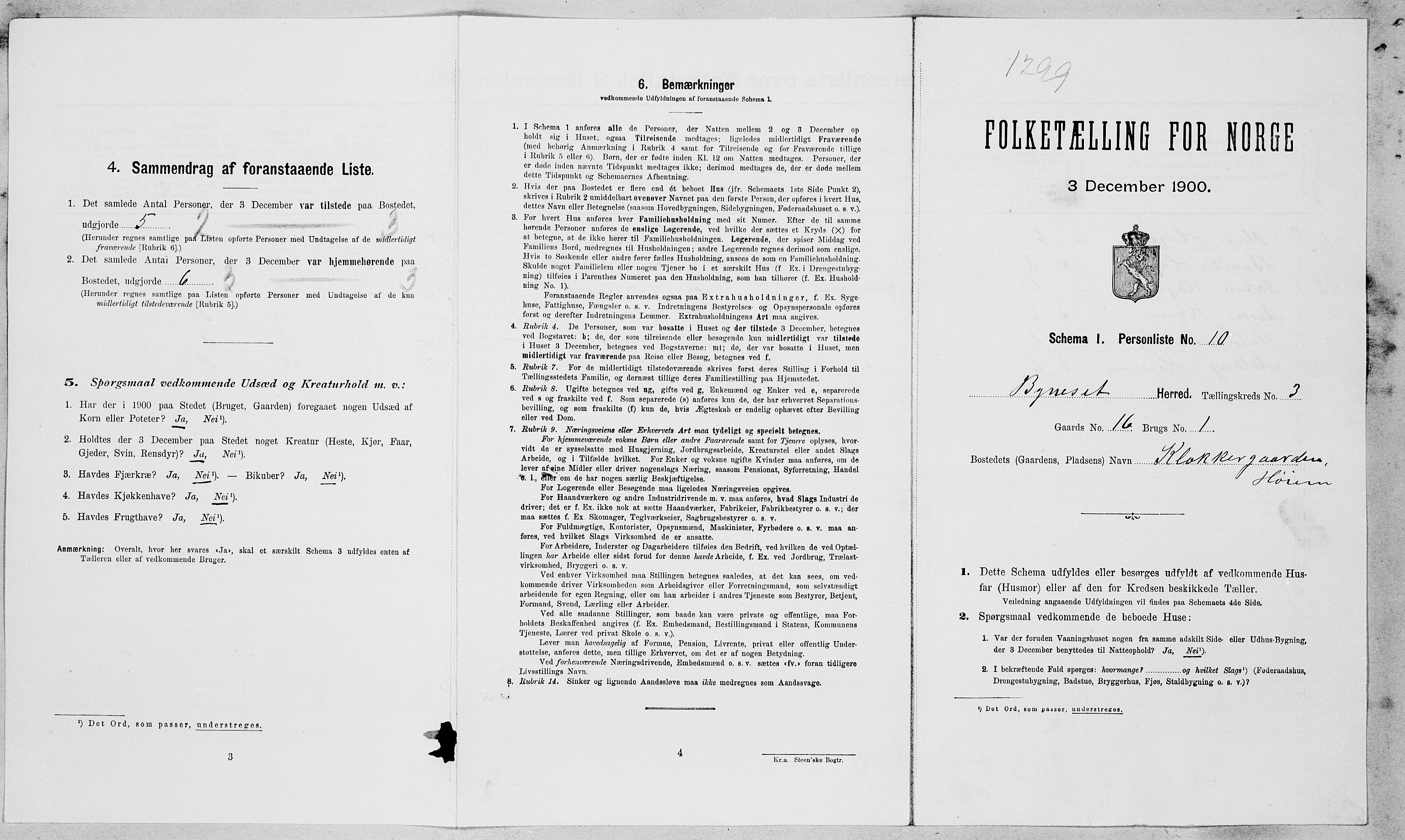 SAT, Folketelling 1900 for 1655 Byneset herred, 1900, s. 193