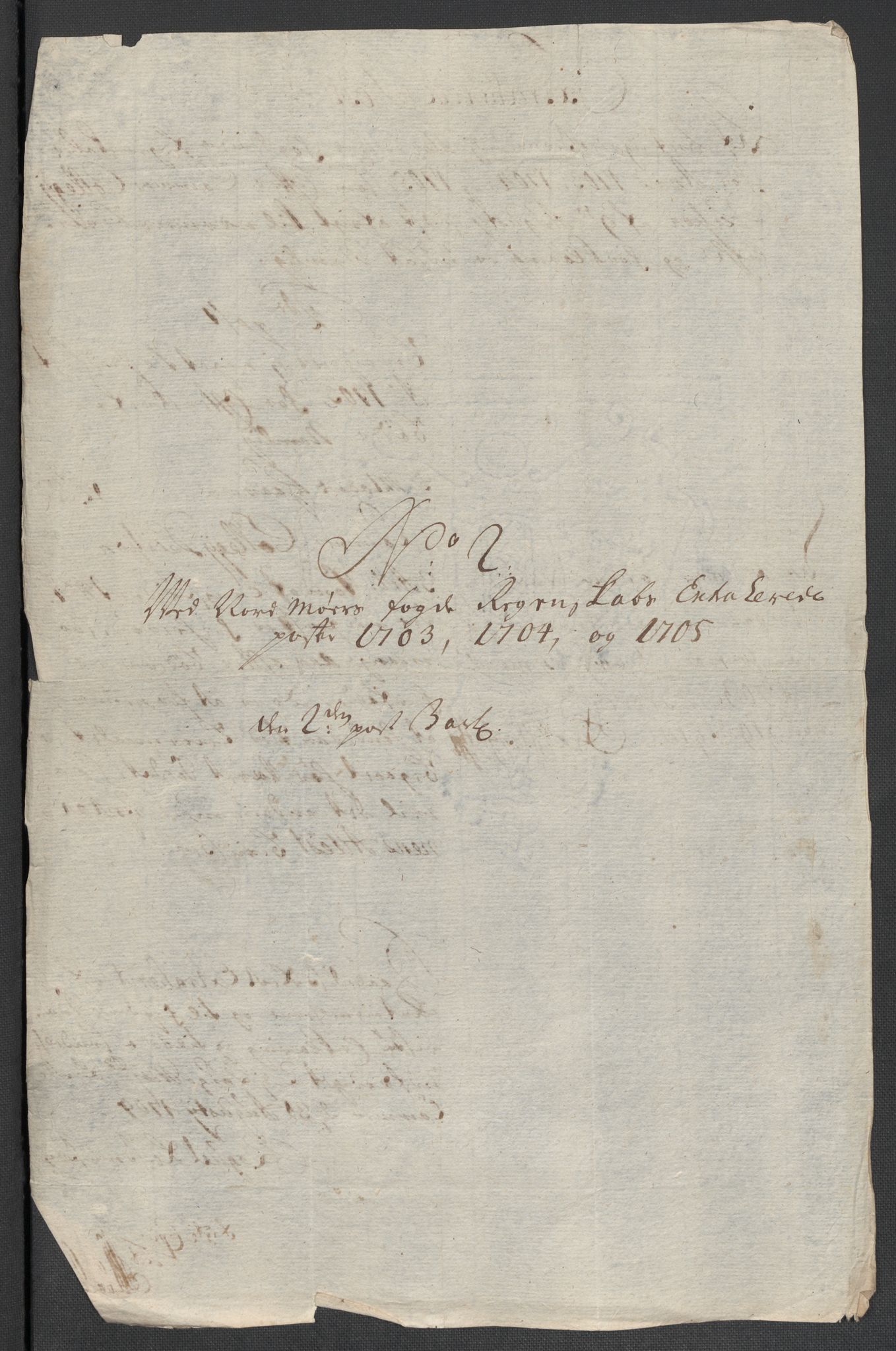 Rentekammeret inntil 1814, Reviderte regnskaper, Fogderegnskap, AV/RA-EA-4092/R56/L3741: Fogderegnskap Nordmøre, 1705, s. 258