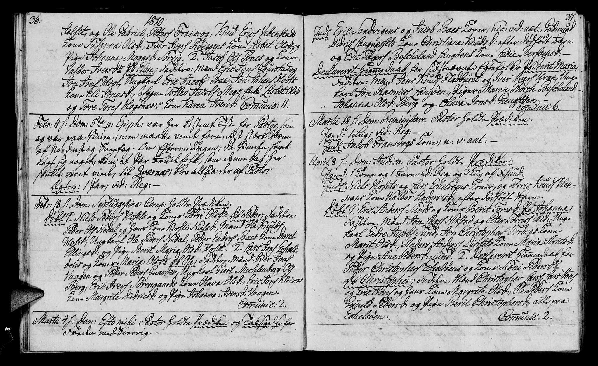 Ministerialprotokoller, klokkerbøker og fødselsregistre - Møre og Romsdal, AV/SAT-A-1454/569/L0817: Ministerialbok nr. 569A03, 1805-1819, s. 36-37