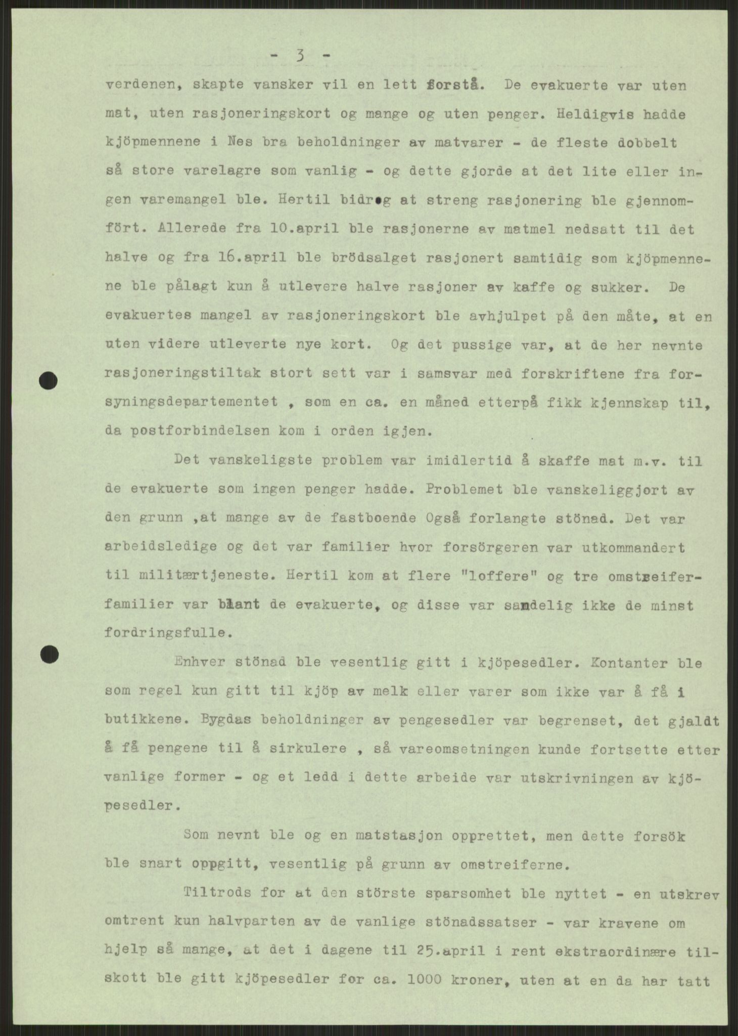 Forsvaret, Forsvarets krigshistoriske avdeling, AV/RA-RAFA-2017/Y/Ya/L0014: II-C-11-31 - Fylkesmenn.  Rapporter om krigsbegivenhetene 1940., 1940, s. 440