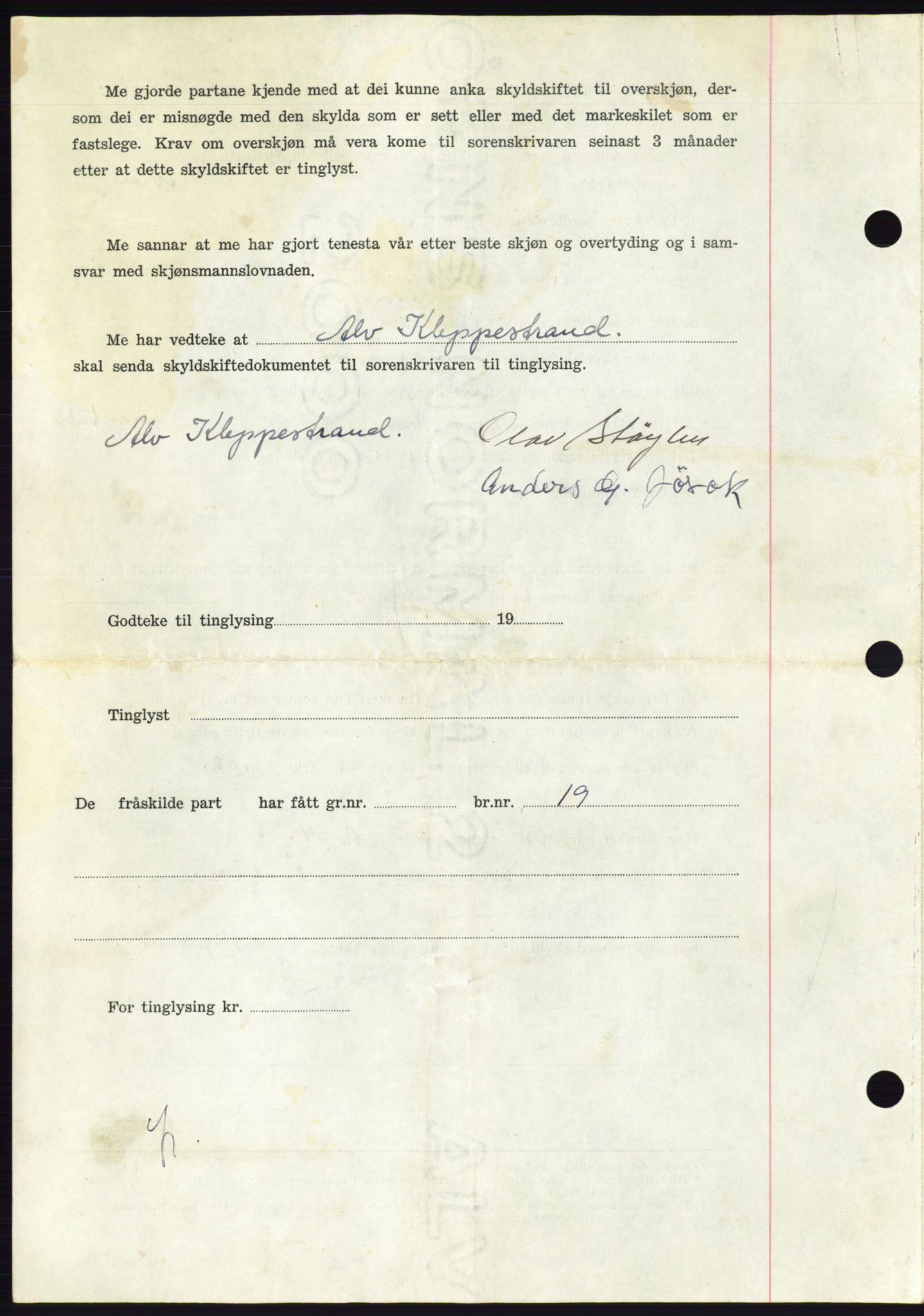 Søre Sunnmøre sorenskriveri, AV/SAT-A-4122/1/2/2C/L0105: Pantebok nr. 31A, 1956-1957, Dagboknr: 10/1957
