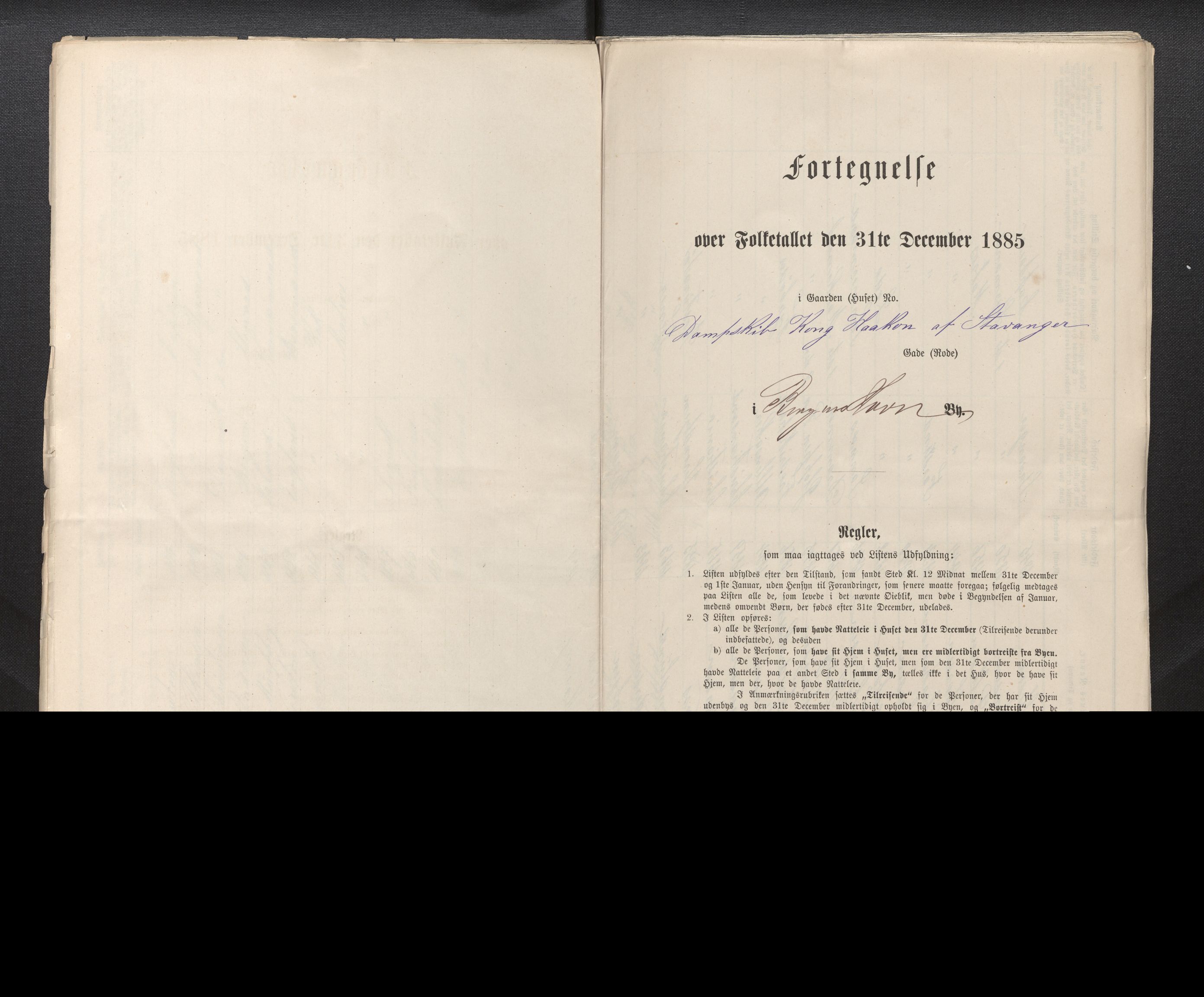 SAB, Folketelling 1885 for 1301 Bergen kjøpstad, 1885, s. 8254