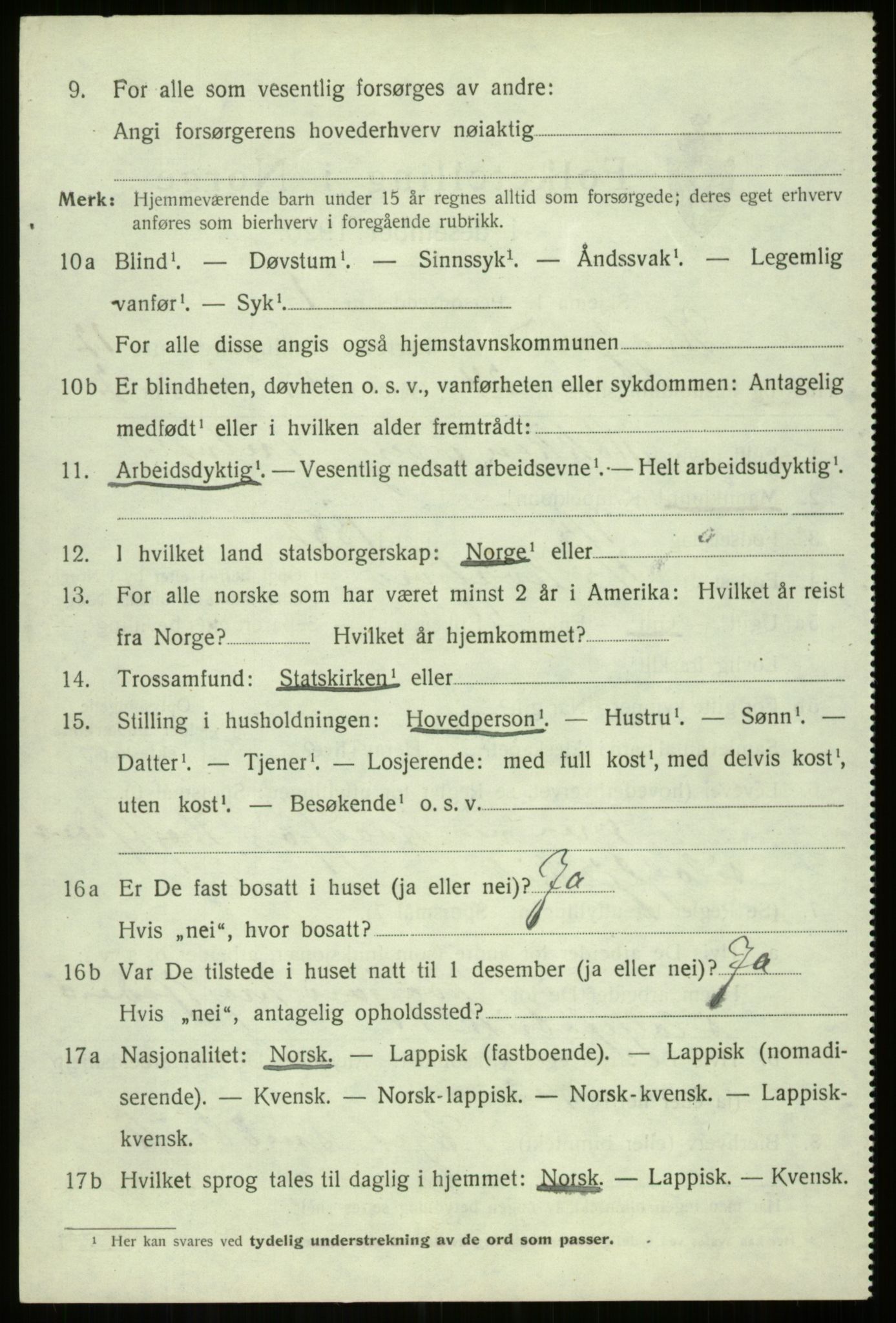 SATØ, Folketelling 1920 for 1911 Kvæfjord herred, 1920, s. 5942