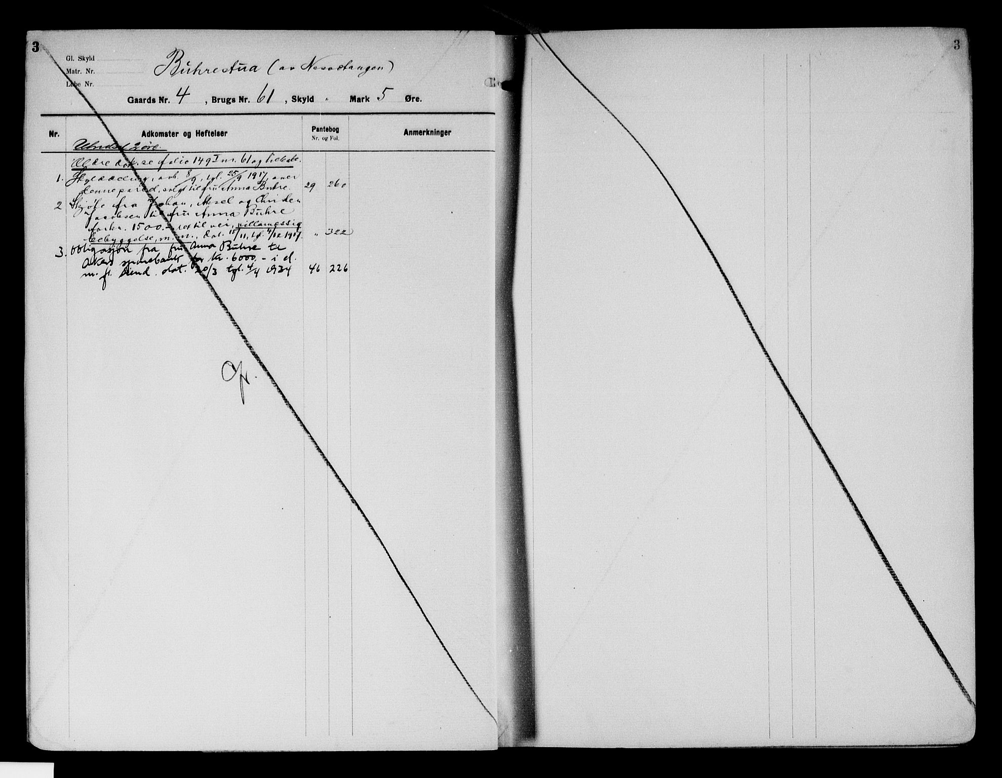 Follo sorenskriveri, SAO/A-10274/G/Gb/Gbd/L0006a: Panteregister nr. IV 6a, 1917-1938, s. 3