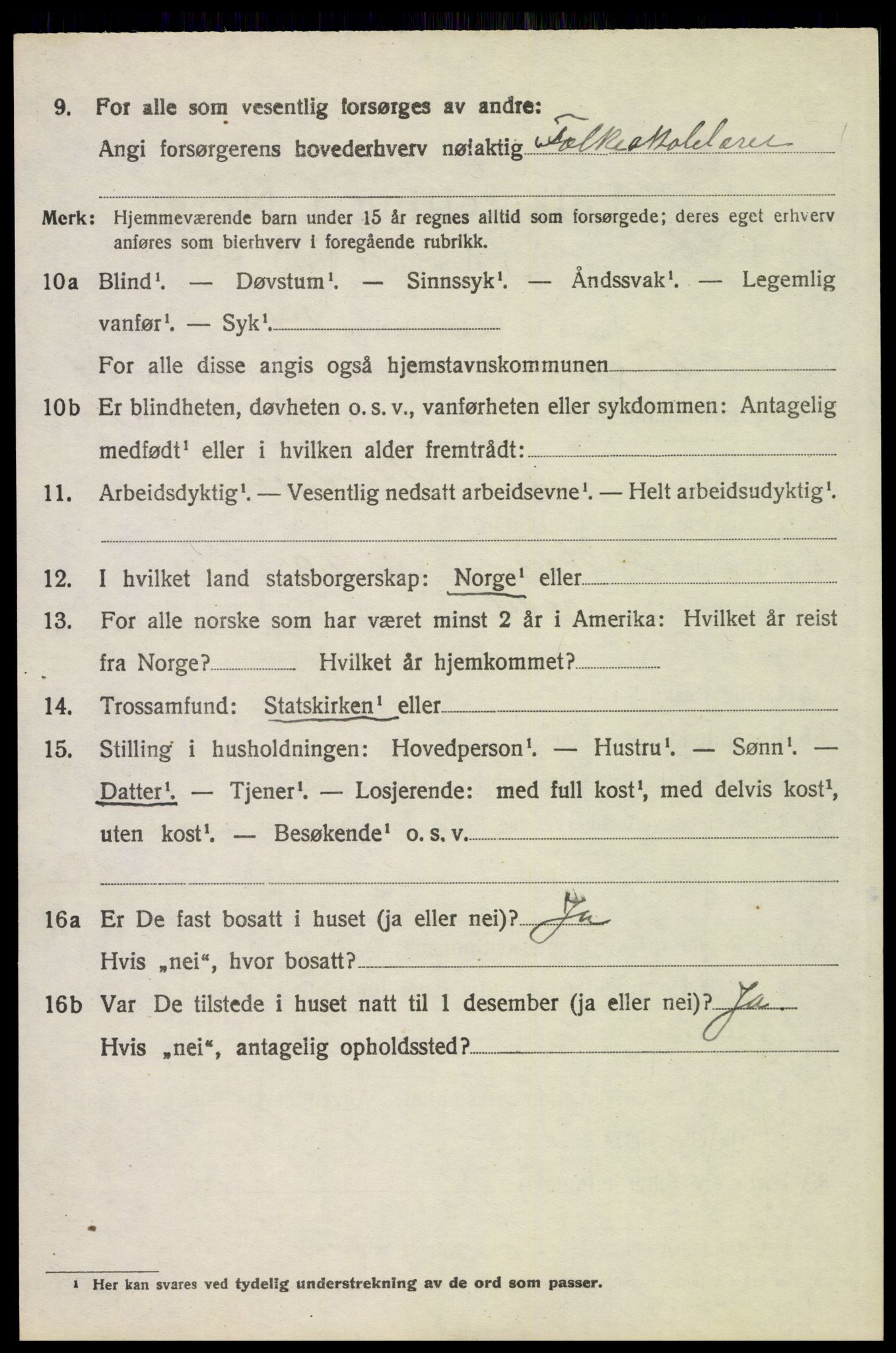 SAH, Folketelling 1920 for 0428 Trysil herred, 1920, s. 15494