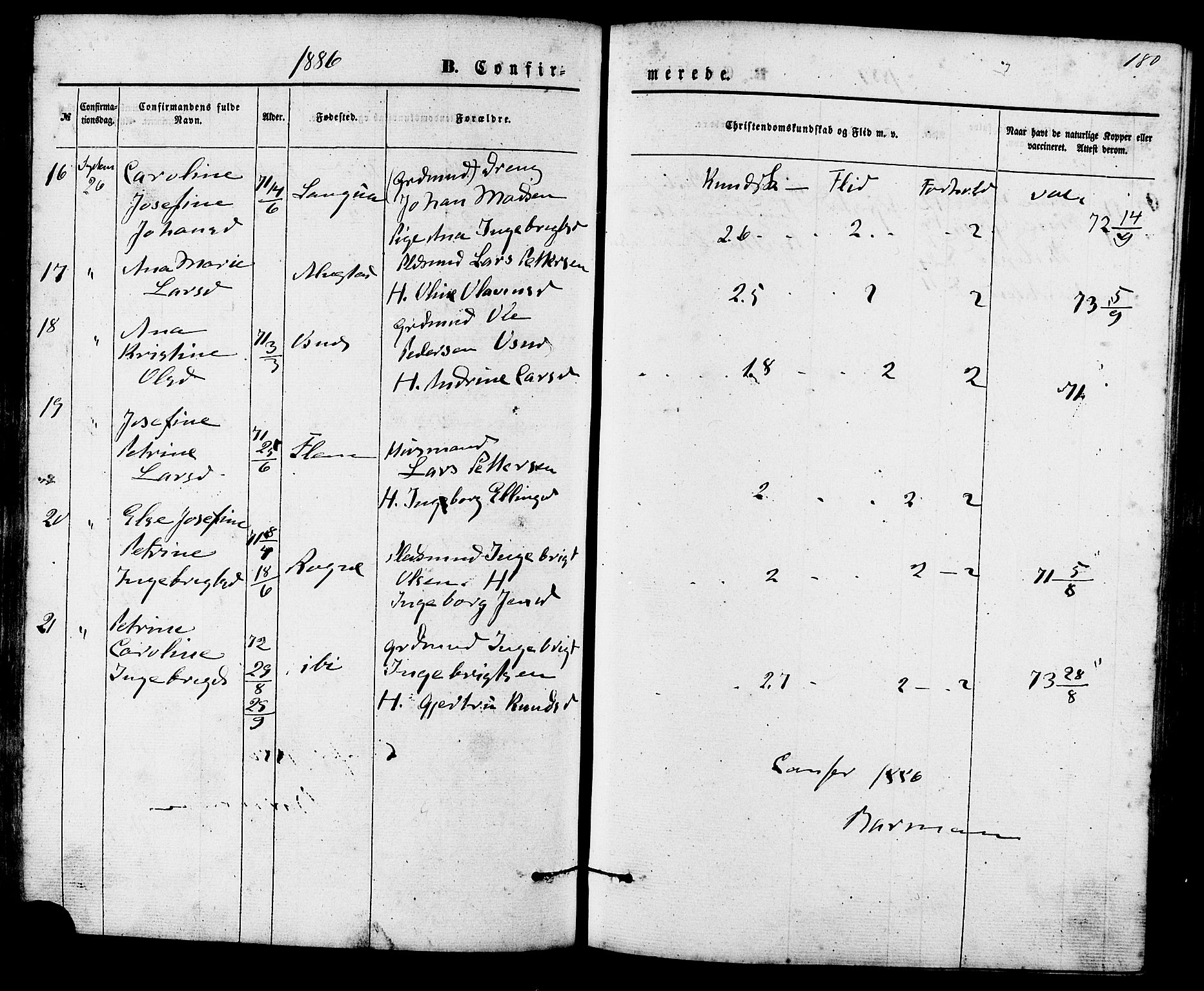 Ministerialprotokoller, klokkerbøker og fødselsregistre - Møre og Romsdal, AV/SAT-A-1454/536/L0500: Ministerialbok nr. 536A09, 1876-1889, s. 180