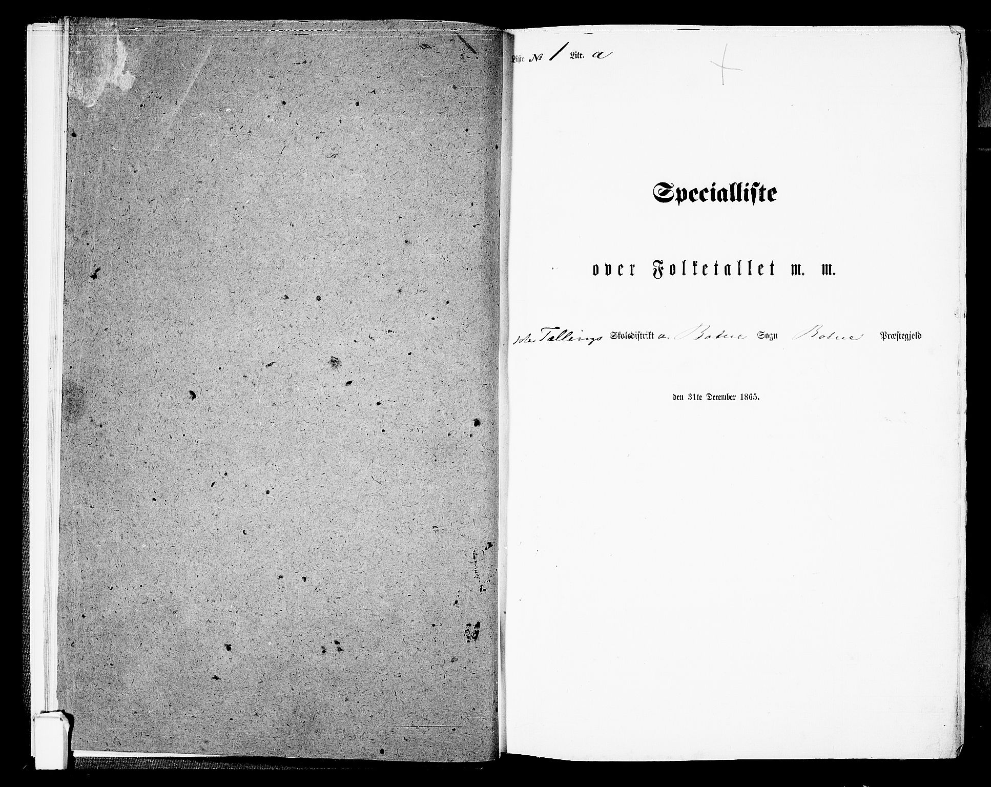 RA, Folketelling 1865 for 0715L Botne prestegjeld, Botne sokn og Hillestad sokn, 1865, s. 11