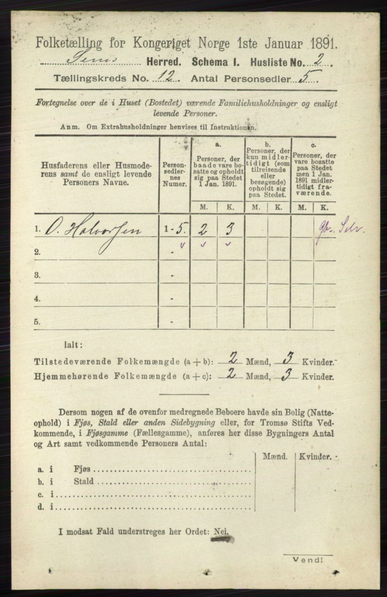 RA, Folketelling 1891 for 0721 Sem herred, 1891, s. 5669