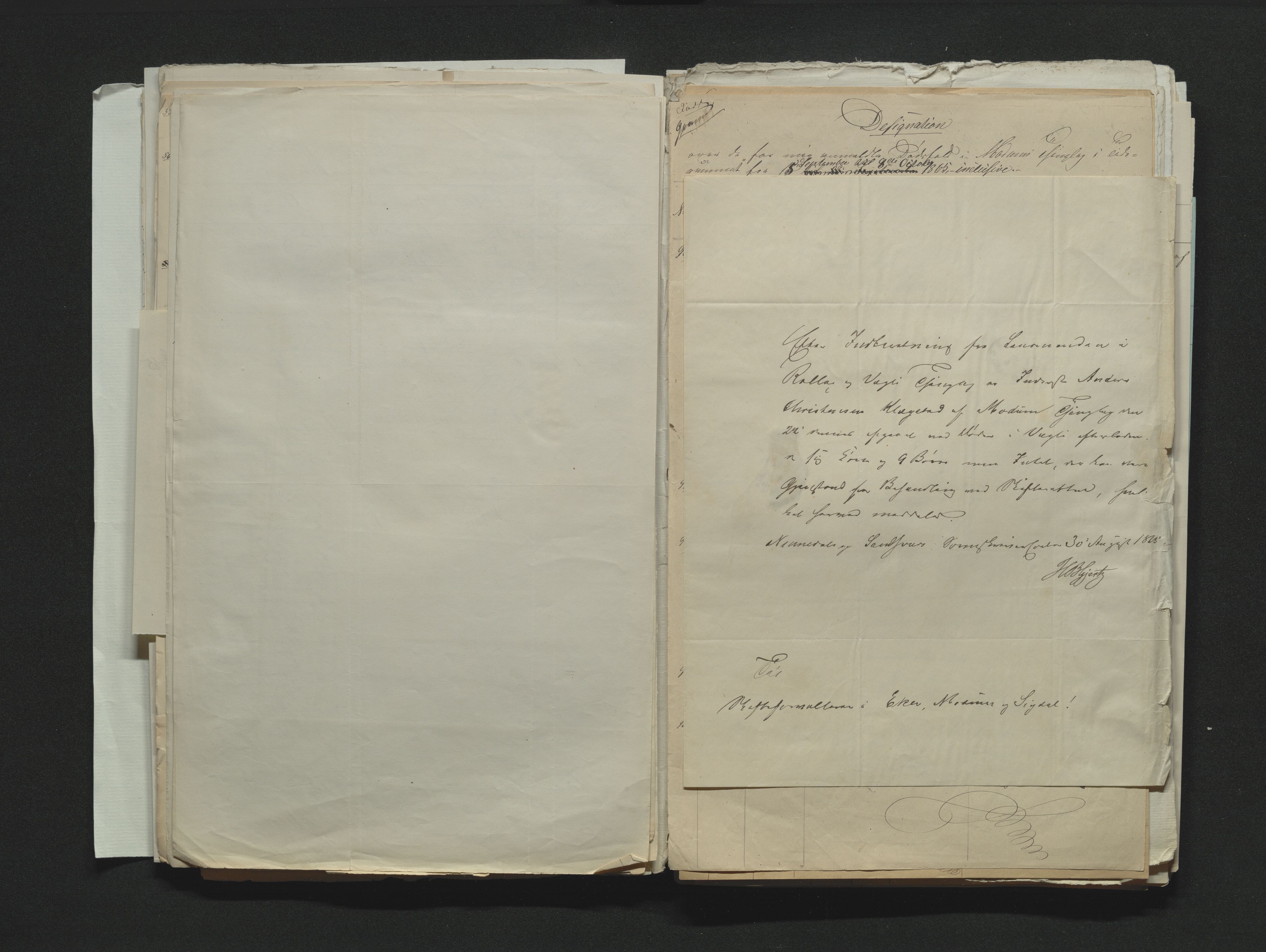 Eiker, Modum og Sigdal sorenskriveri, AV/SAKO-A-123/H/Ha/Hab/L0011: Dødsfallsmeldinger, 1862-1865, s. 590