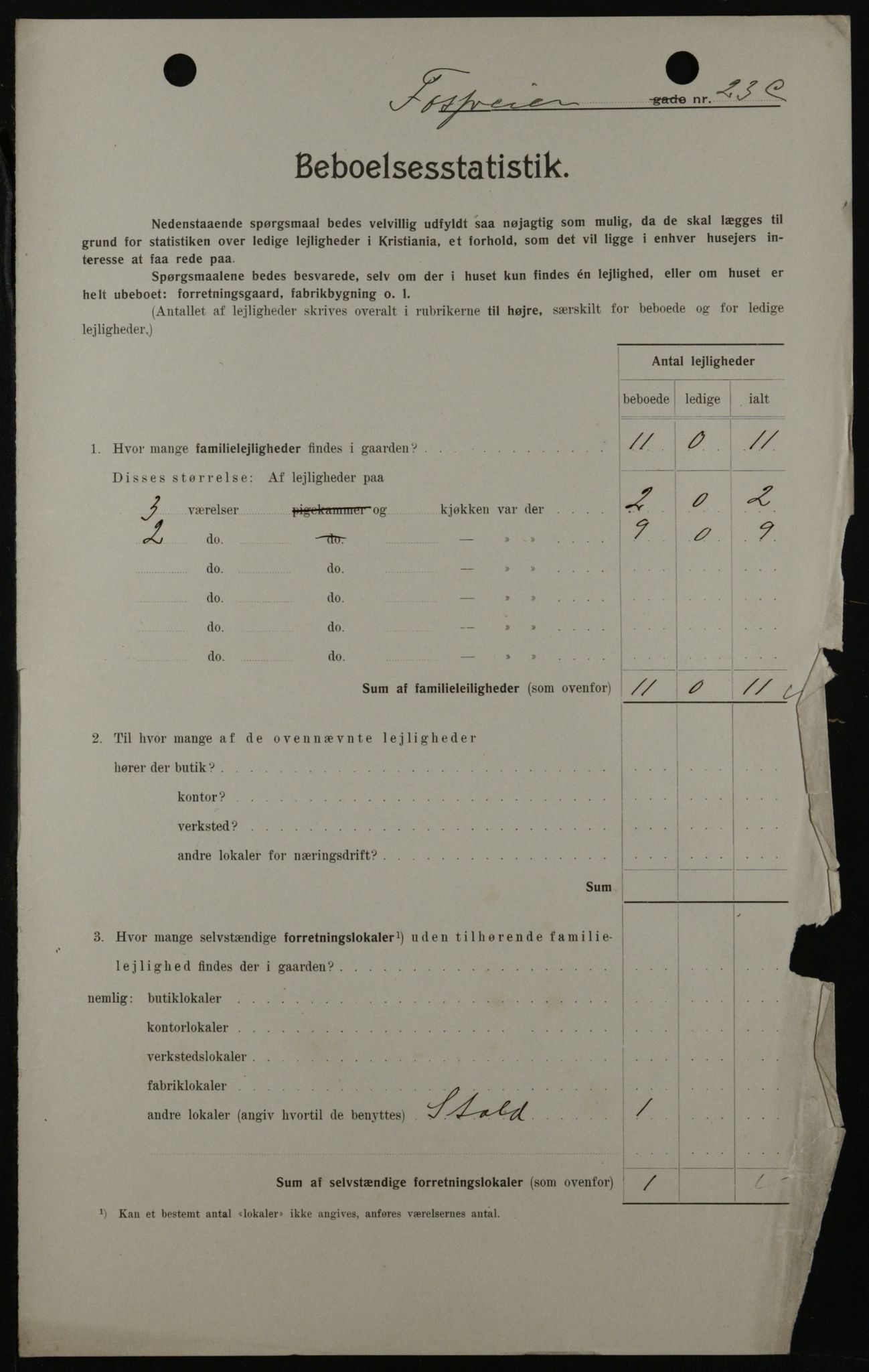 OBA, Kommunal folketelling 1.2.1908 for Kristiania kjøpstad, 1908, s. 22902