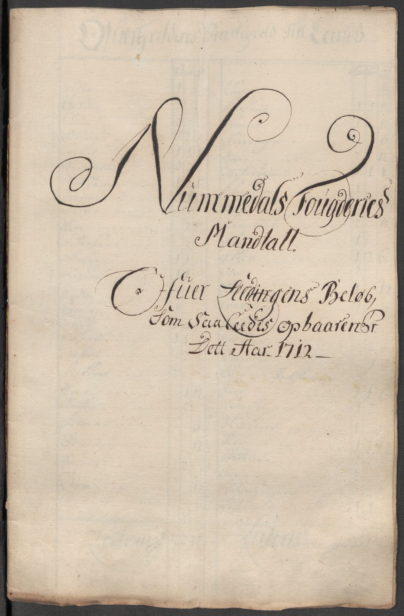 Rentekammeret inntil 1814, Reviderte regnskaper, Fogderegnskap, AV/RA-EA-4092/R64/L4433: Fogderegnskap Namdal, 1712, s. 156