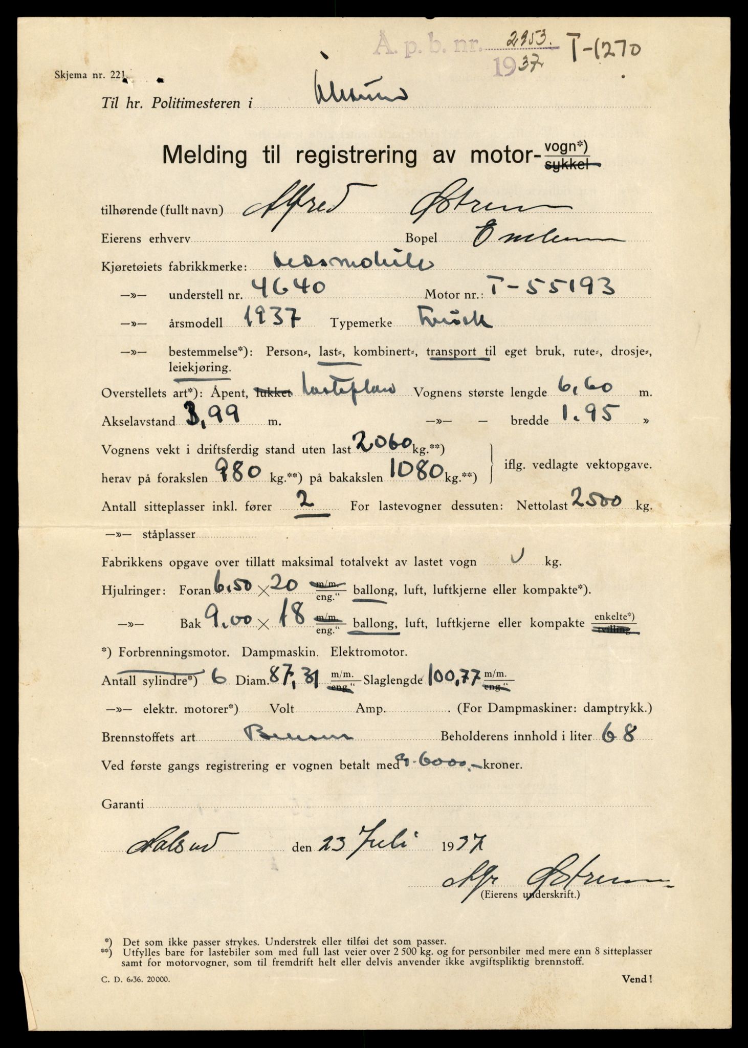 Møre og Romsdal vegkontor - Ålesund trafikkstasjon, AV/SAT-A-4099/F/Fe/L0034: Registreringskort for kjøretøy T 12500 - T 12652, 1927-1998, s. 1408