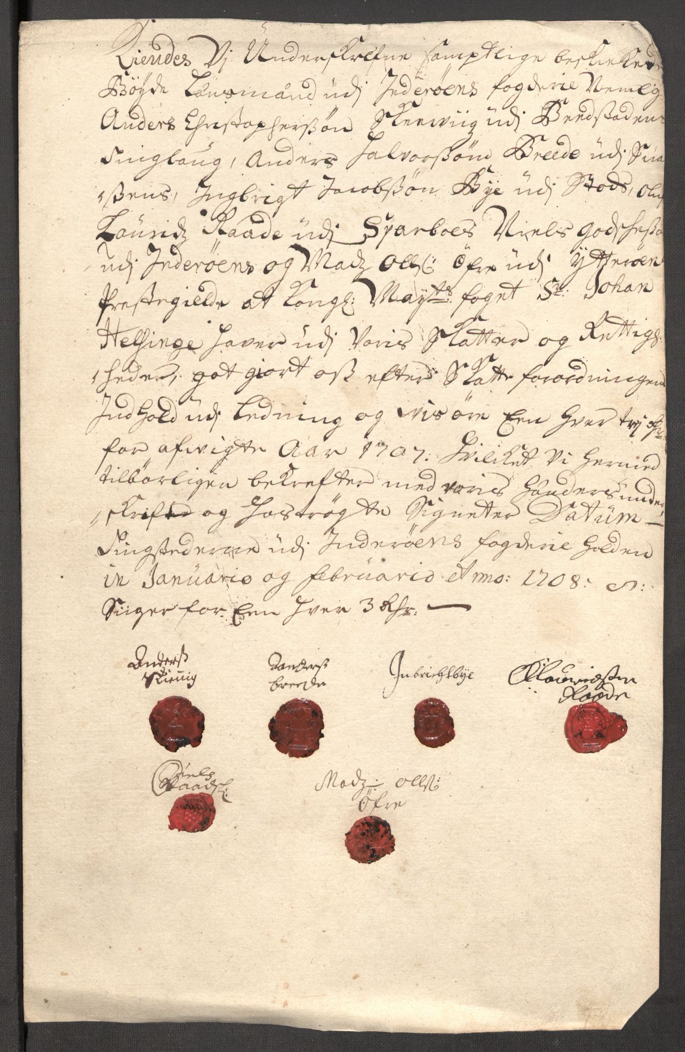 Rentekammeret inntil 1814, Reviderte regnskaper, Fogderegnskap, RA/EA-4092/R63/L4315: Fogderegnskap Inderøy, 1706-1707, s. 505