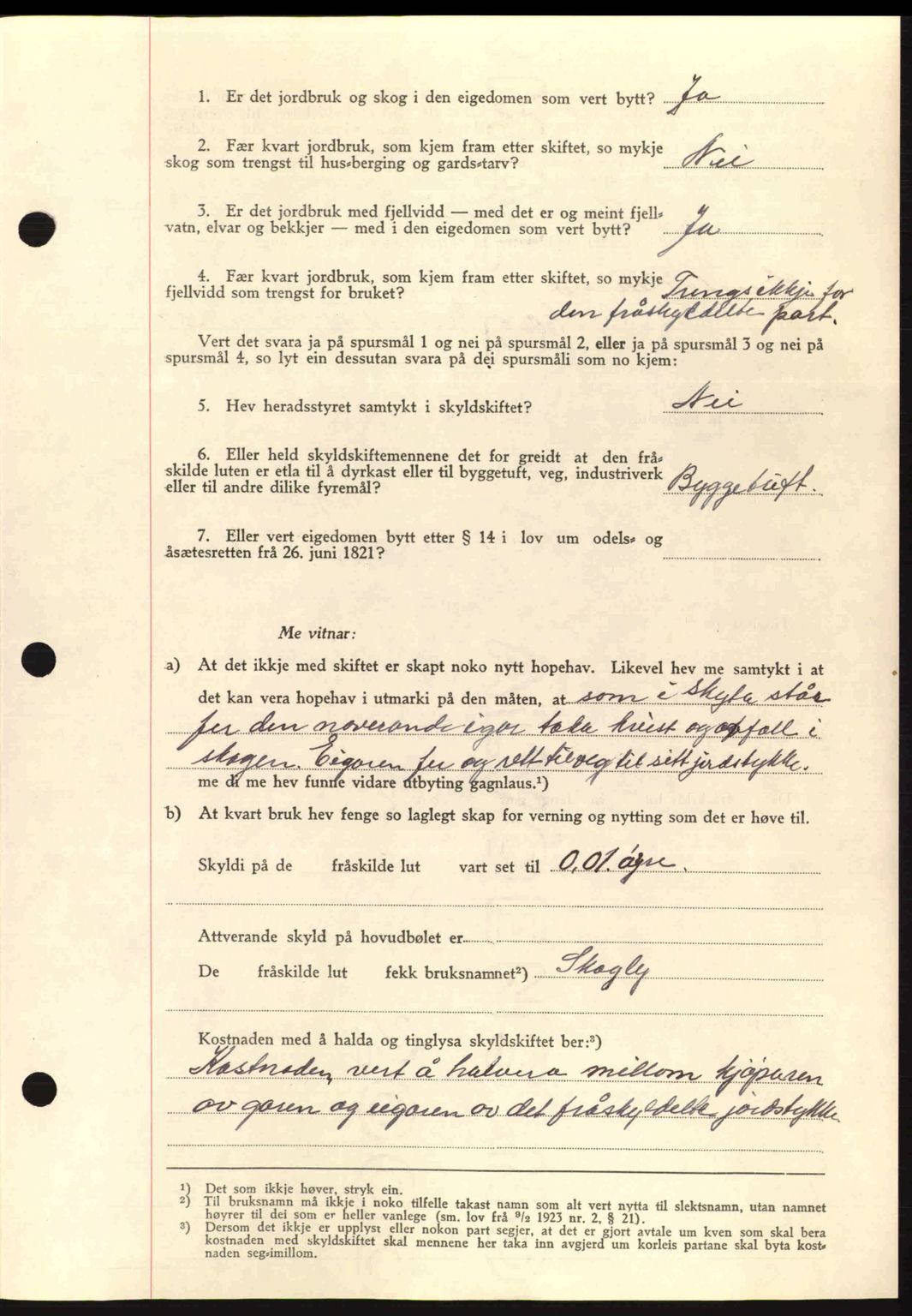 Romsdal sorenskriveri, AV/SAT-A-4149/1/2/2C: Pantebok nr. A8, 1939-1940, Dagboknr: 867/1940