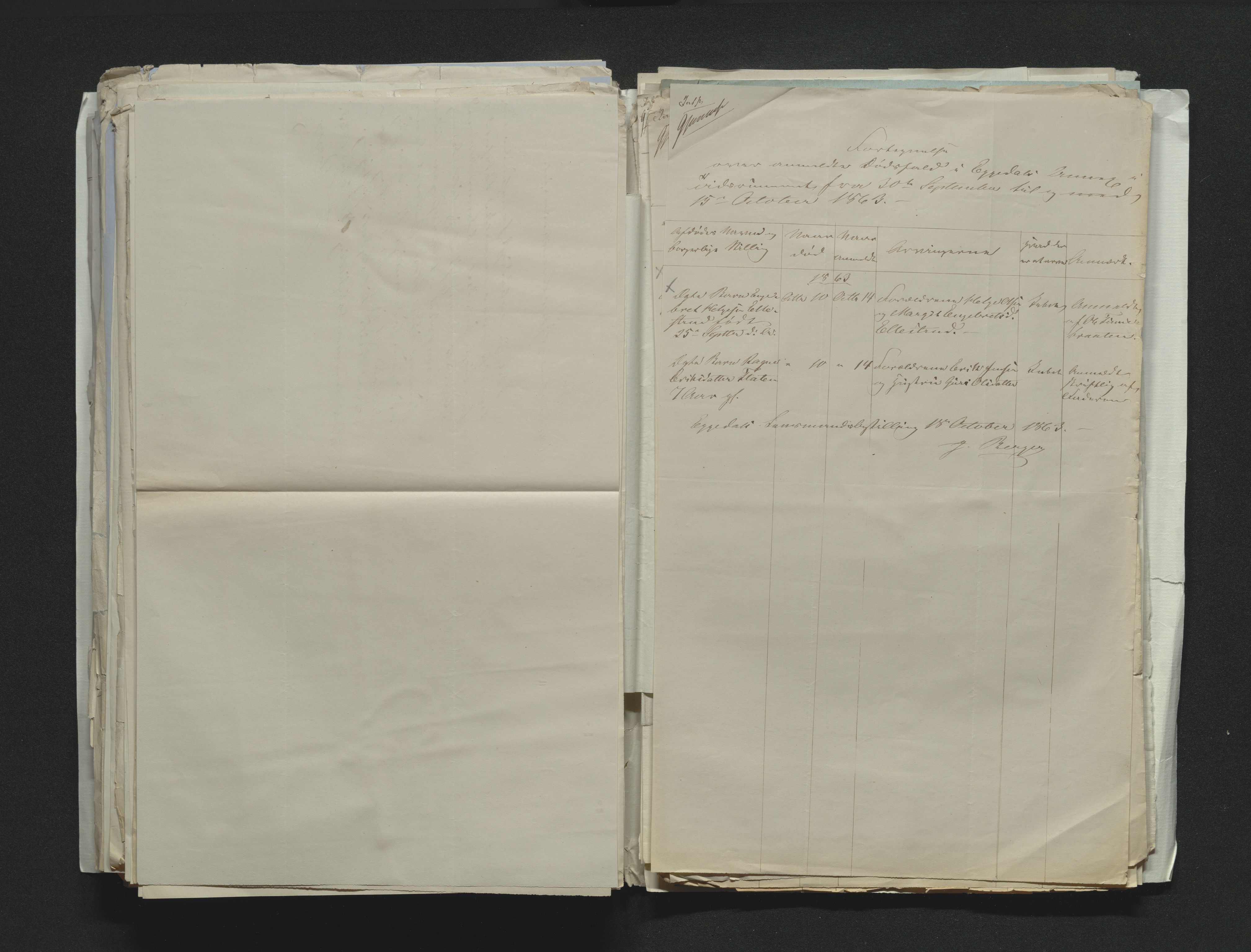 Eiker, Modum og Sigdal sorenskriveri, AV/SAKO-A-123/H/Ha/Hab/L0011: Dødsfallsmeldinger, 1862-1865, s. 308