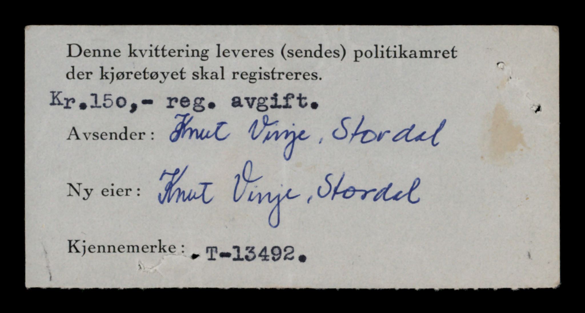Møre og Romsdal vegkontor - Ålesund trafikkstasjon, AV/SAT-A-4099/F/Fe/L0039: Registreringskort for kjøretøy T 13361 - T 13530, 1927-1998, s. 2314