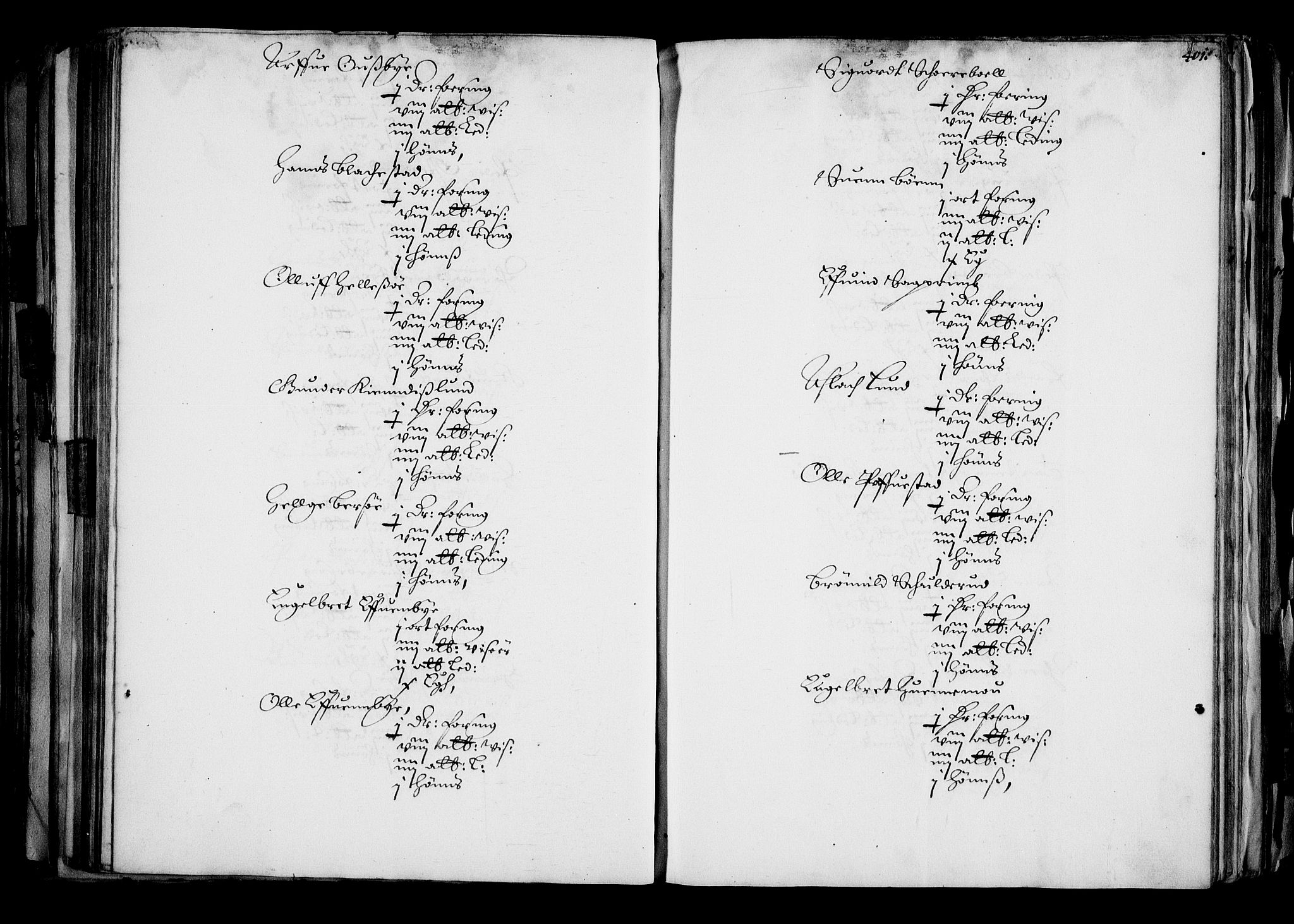 Rentekammeret inntil 1814, Realistisk ordnet avdeling, AV/RA-EA-4070/N/Na/L0001: [XI f]: Akershus stifts jordebok, 1652, s. 400b-401a