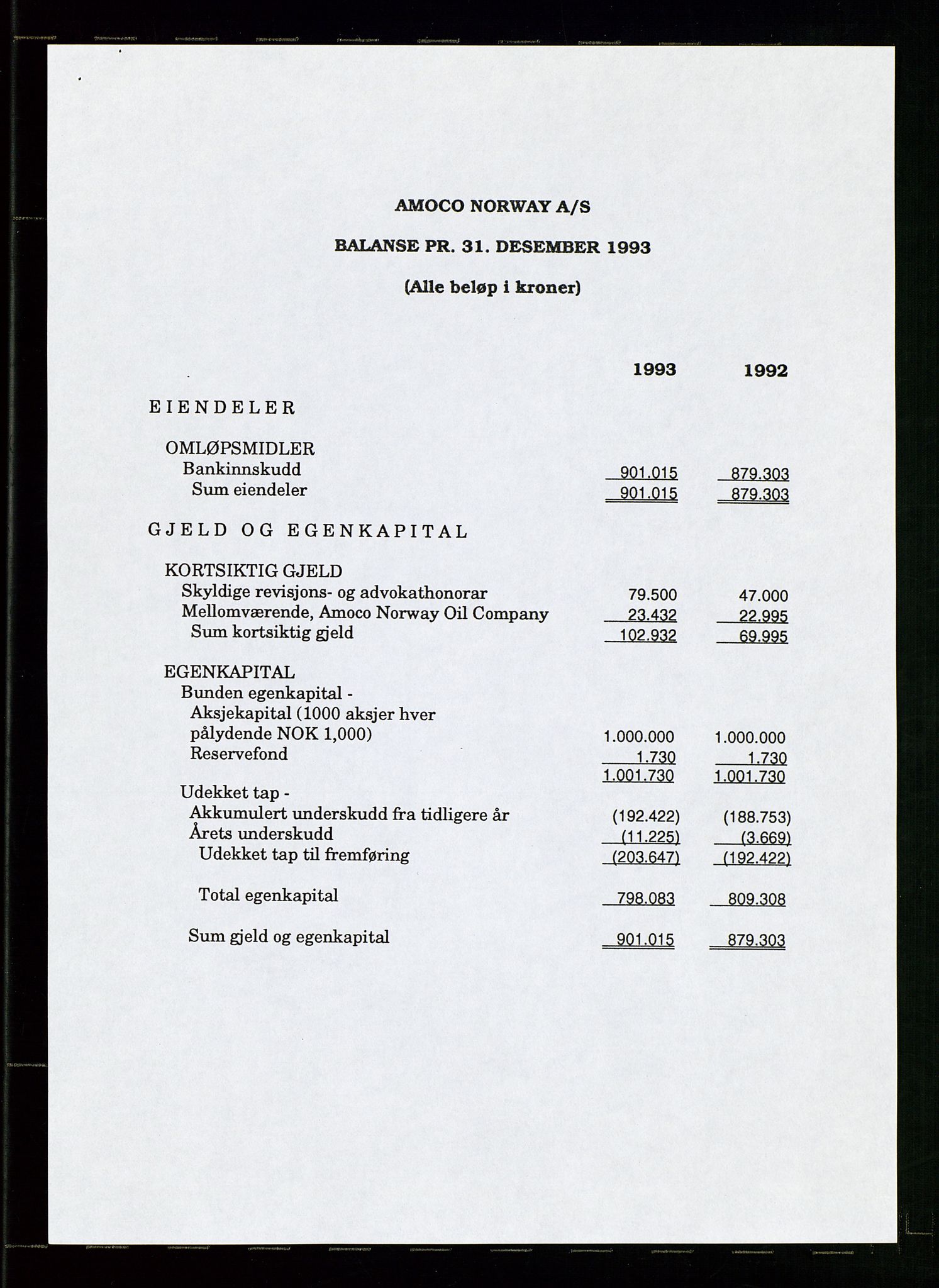 Pa 1740 - Amoco Norway Oil Company, AV/SAST-A-102405/22/A/Aa/L0001: Styreprotokoller og sakspapirer, 1965-1999, s. 110