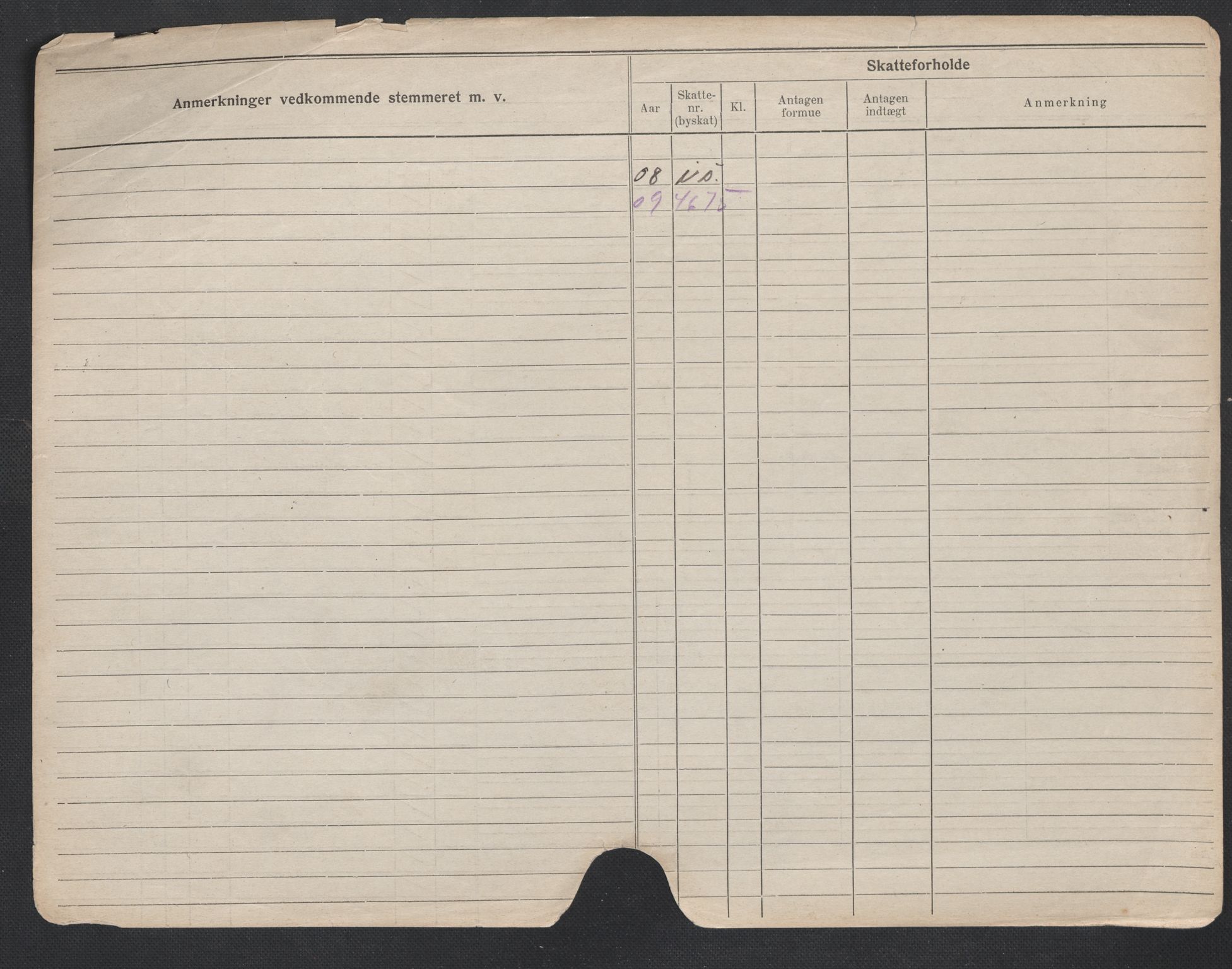 Oslo folkeregister, Registerkort, SAO/A-11715/F/Fa/Fac/L0007: Menn, 1906-1914, s. 1011b
