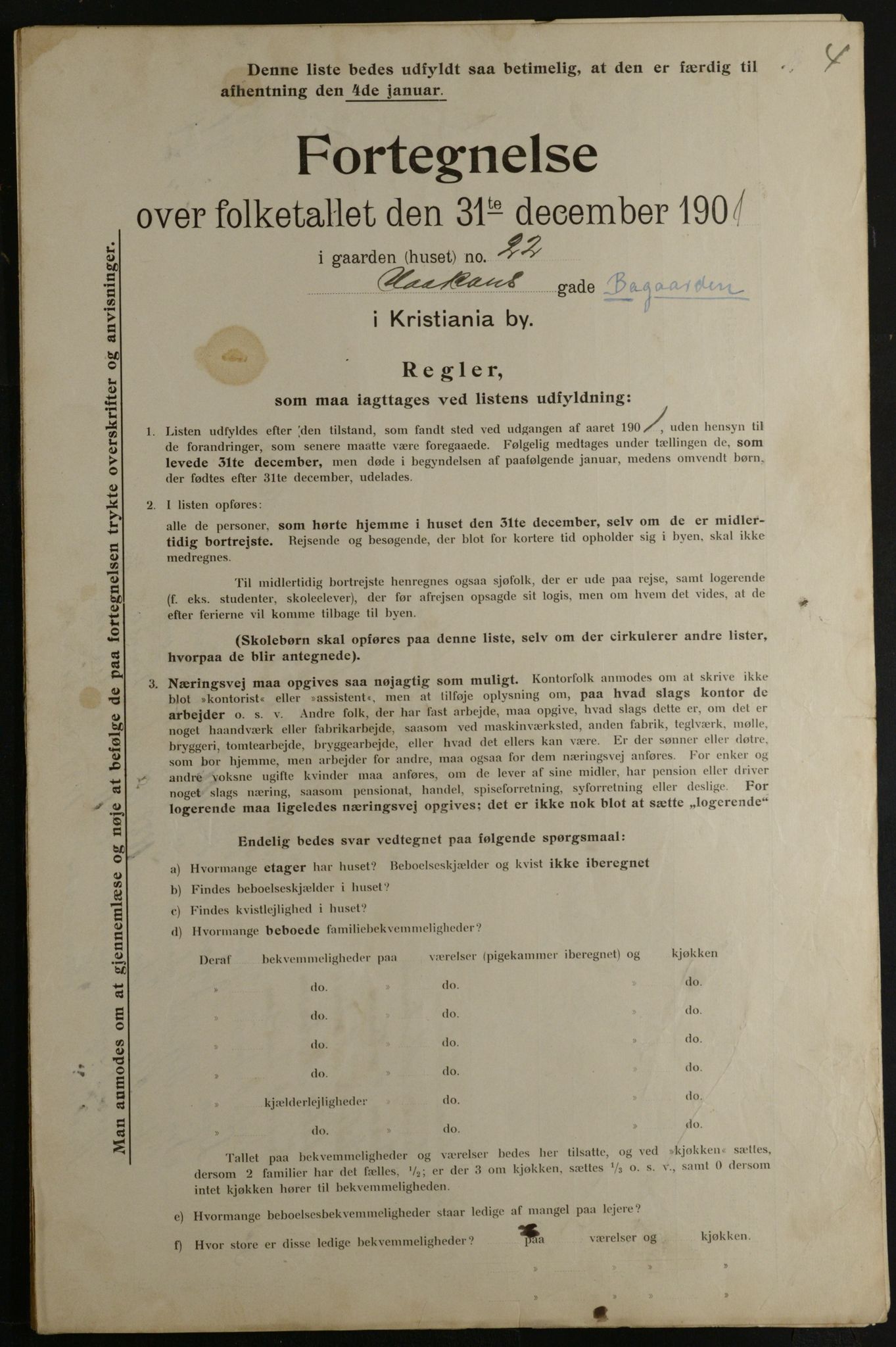 OBA, Kommunal folketelling 31.12.1901 for Kristiania kjøpstad, 1901, s. 6787