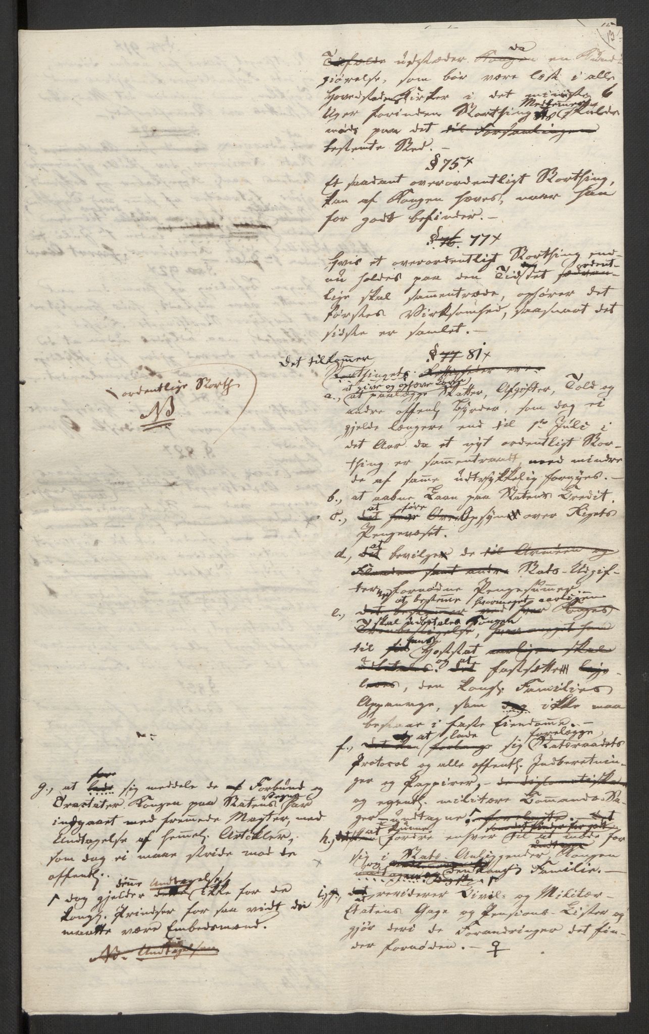 Forskjellige samlinger, Historisk-kronologisk samling, AV/RA-EA-4029/G/Ga/L0009A: Historisk-kronologisk samling. Dokumenter fra januar og ut september 1814. , 1814, s. 156