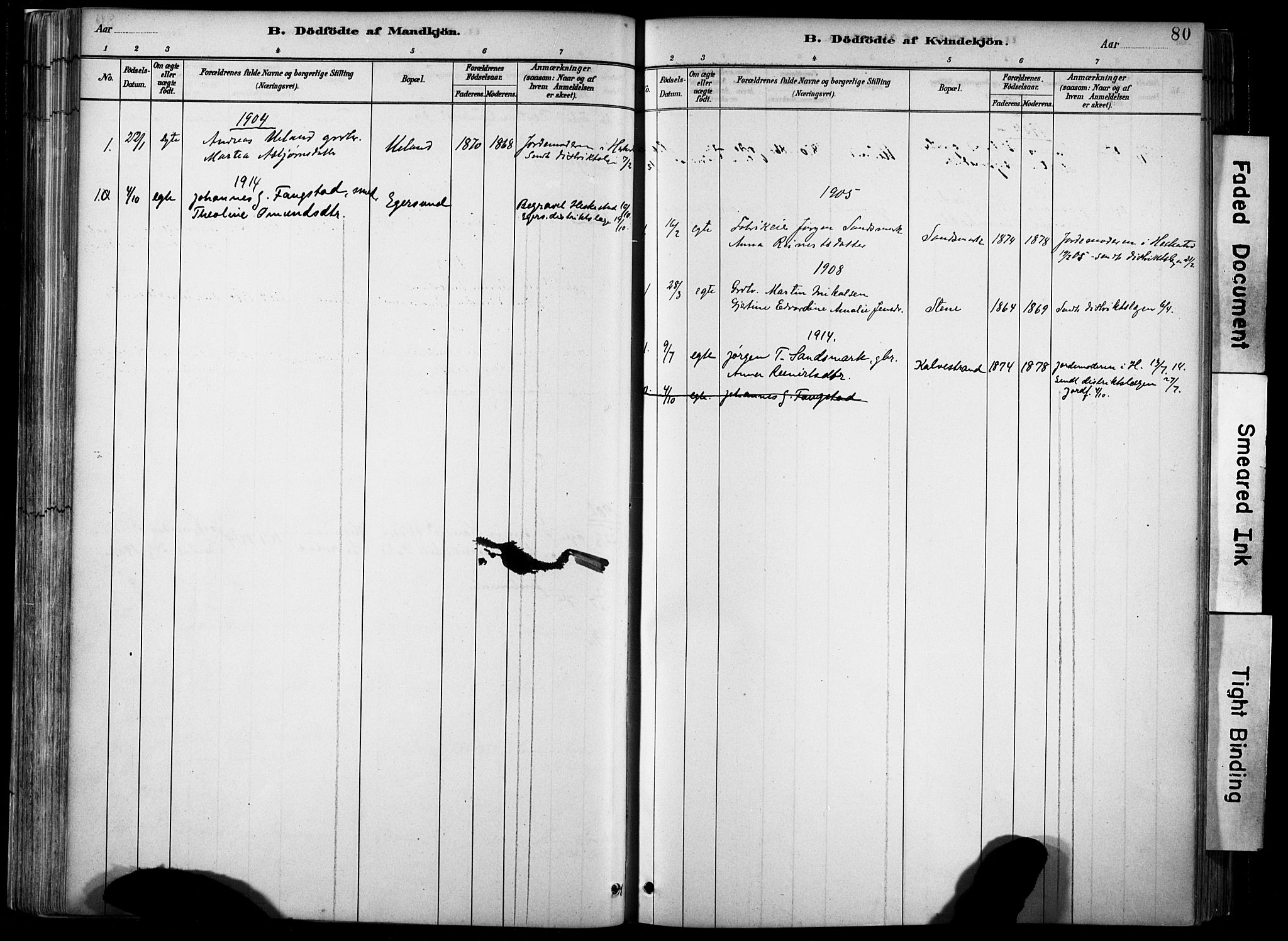 Lund sokneprestkontor, AV/SAST-A-101809/S06/L0012: Ministerialbok nr. A 11, 1887-1921, s. 80