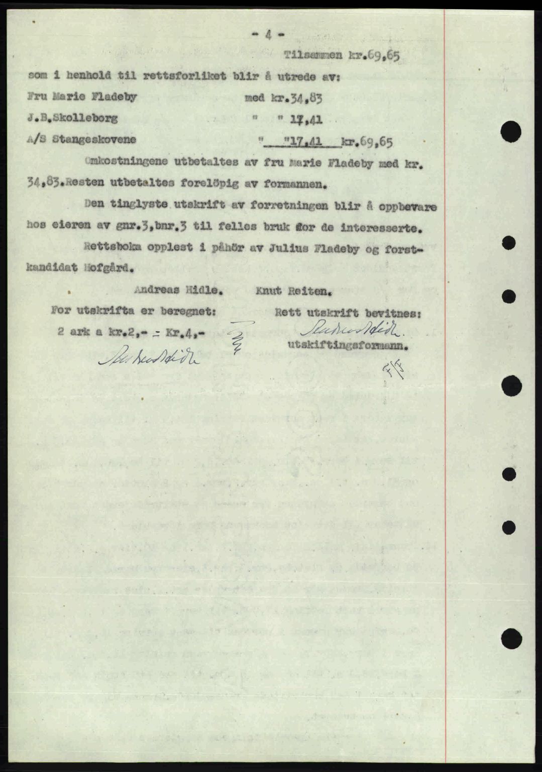 Idd og Marker sorenskriveri, AV/SAO-A-10283/G/Gb/Gbb/L0008: Pantebok nr. A8, 1946-1946, Dagboknr: 1110/1946