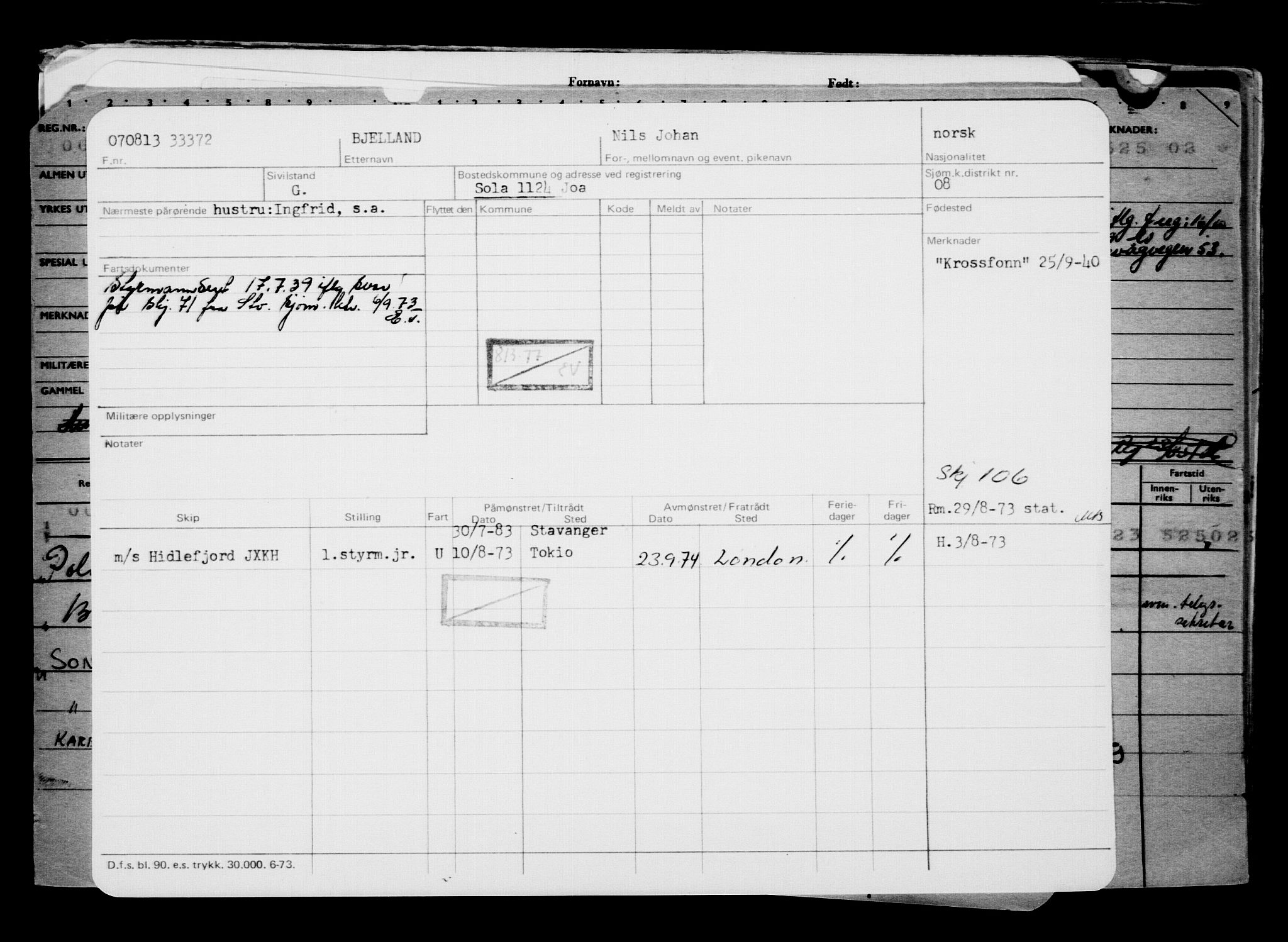 Direktoratet for sjømenn, AV/RA-S-3545/G/Gb/L0114: Hovedkort, 1913, s. 557