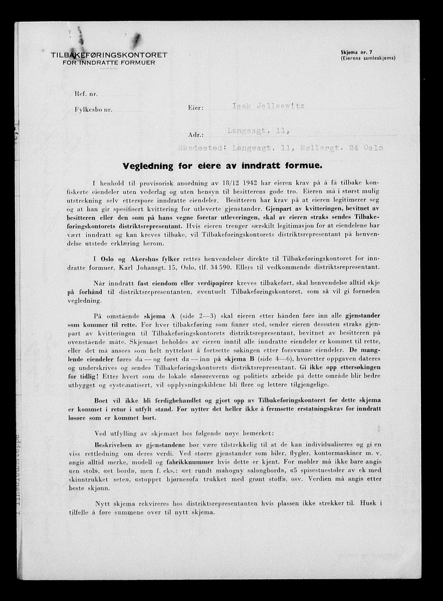 Justisdepartementet, Tilbakeføringskontoret for inndratte formuer, AV/RA-S-1564/H/Hc/Hcc/L0948: --, 1945-1947, s. 17