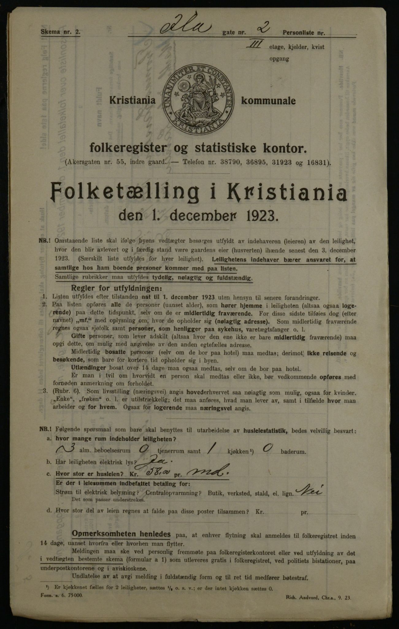 OBA, Kommunal folketelling 1.12.1923 for Kristiania, 1923, s. 48341