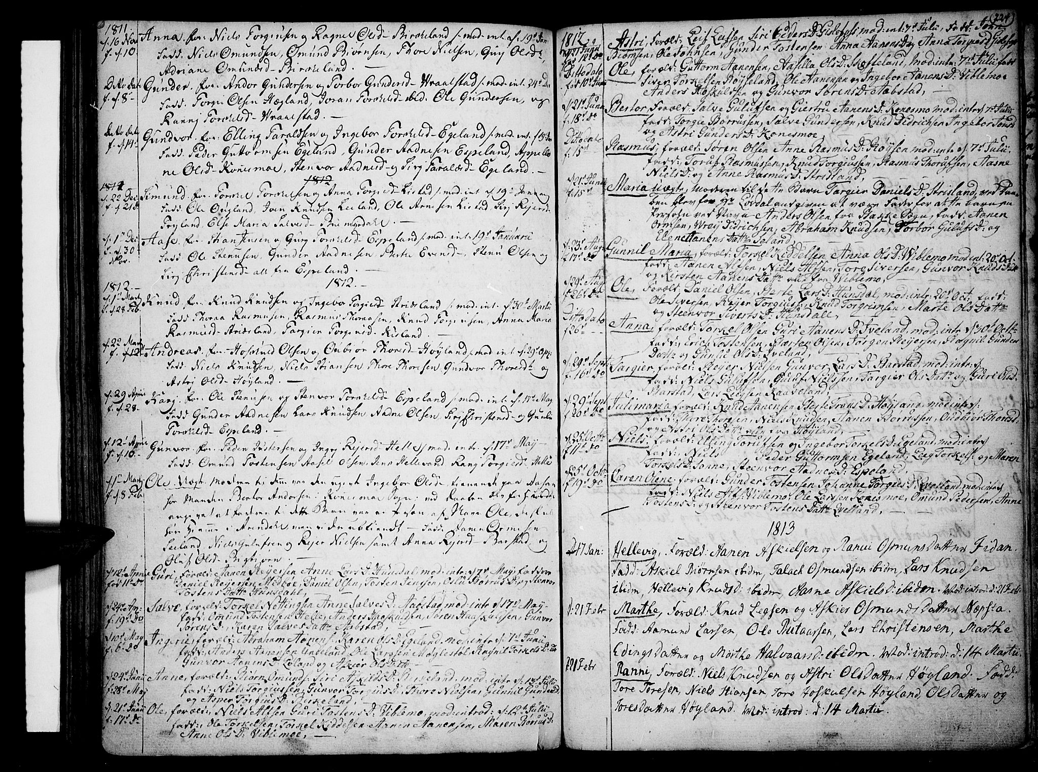 Sør-Audnedal sokneprestkontor, AV/SAK-1111-0039/F/Fa/Fab/L0002: Ministerialbok nr. A 2 /4, 1768-1814, s. 224