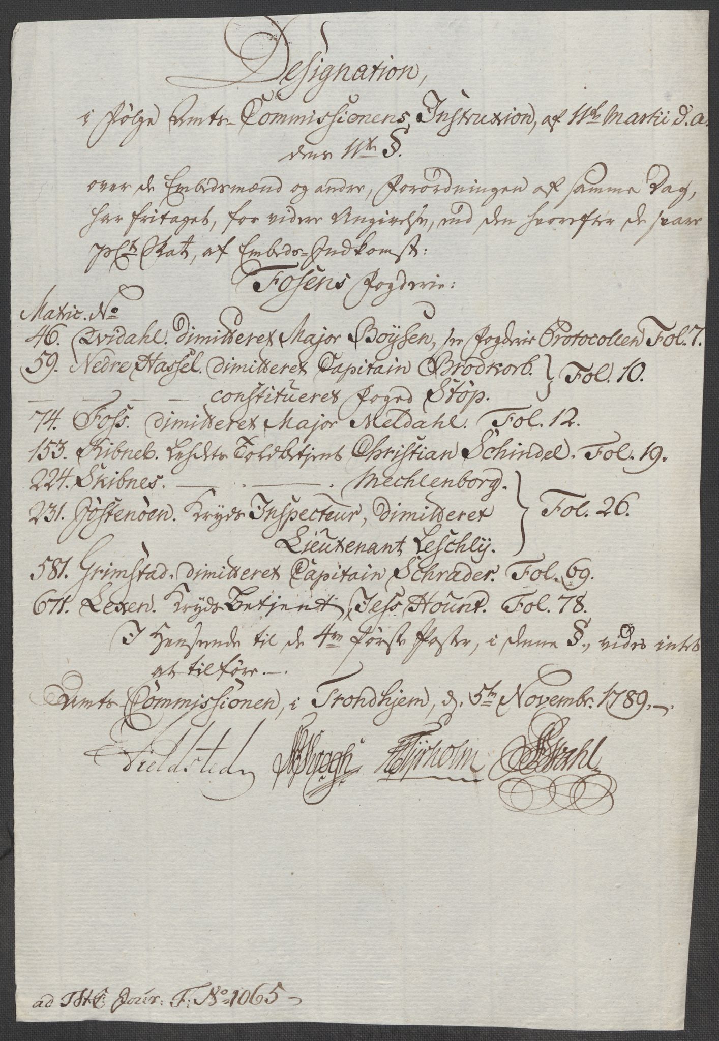 Rentekammeret inntil 1814, Reviderte regnskaper, Mindre regnskaper, AV/RA-EA-4068/Rf/Rfe/L0009: Fredrikstad. Fosen fogderi, 1789, s. 309