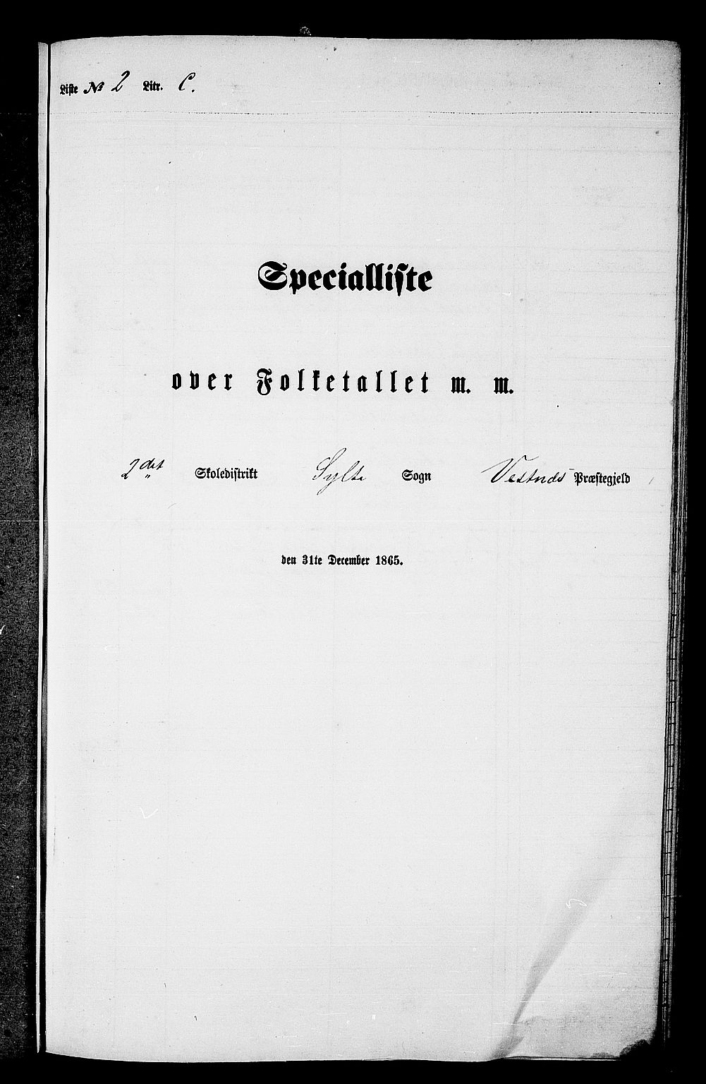 RA, Folketelling 1865 for 1535P Vestnes prestegjeld, 1865, s. 59