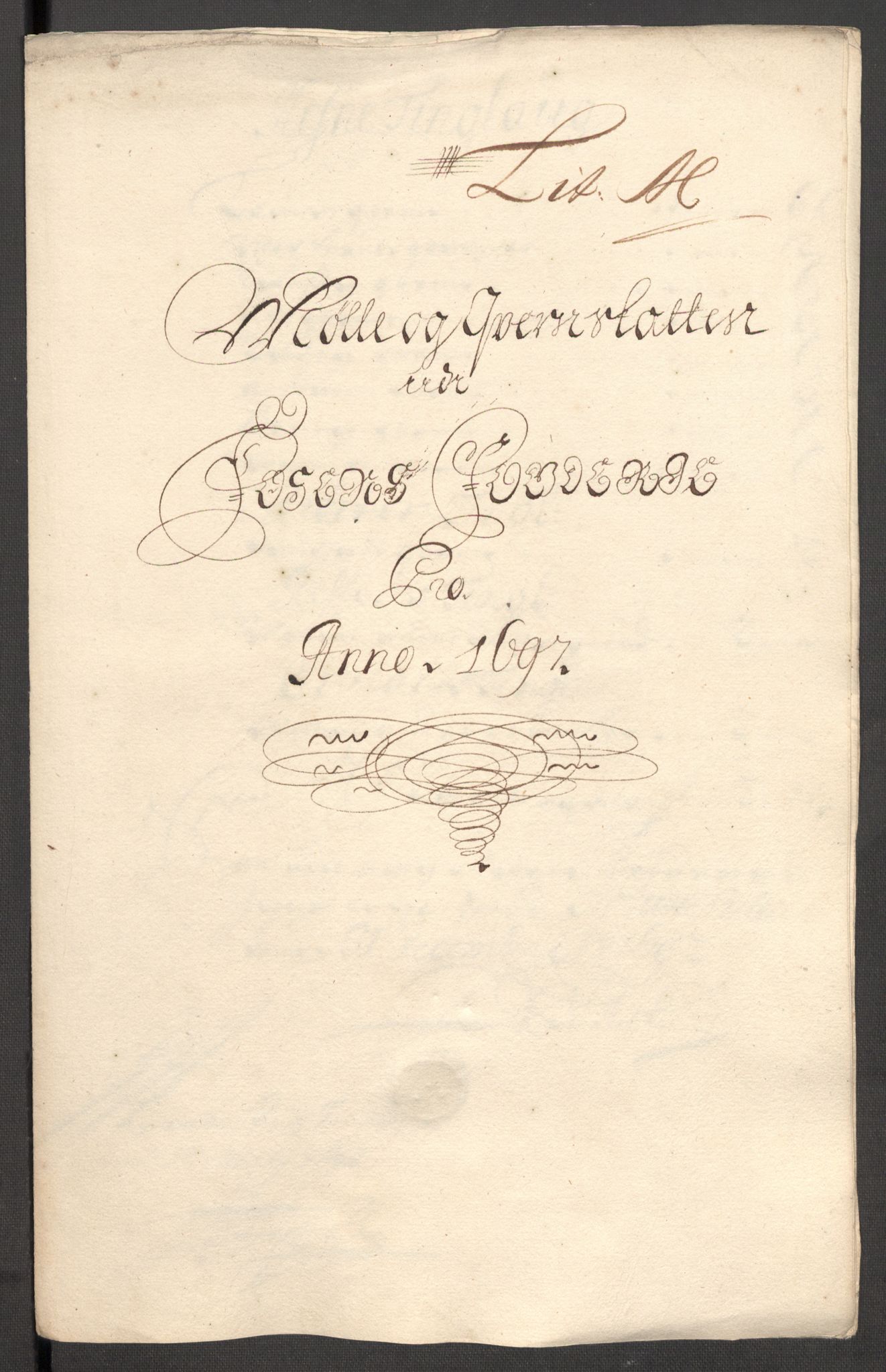 Rentekammeret inntil 1814, Reviderte regnskaper, Fogderegnskap, RA/EA-4092/R57/L3852: Fogderegnskap Fosen, 1697, s. 164