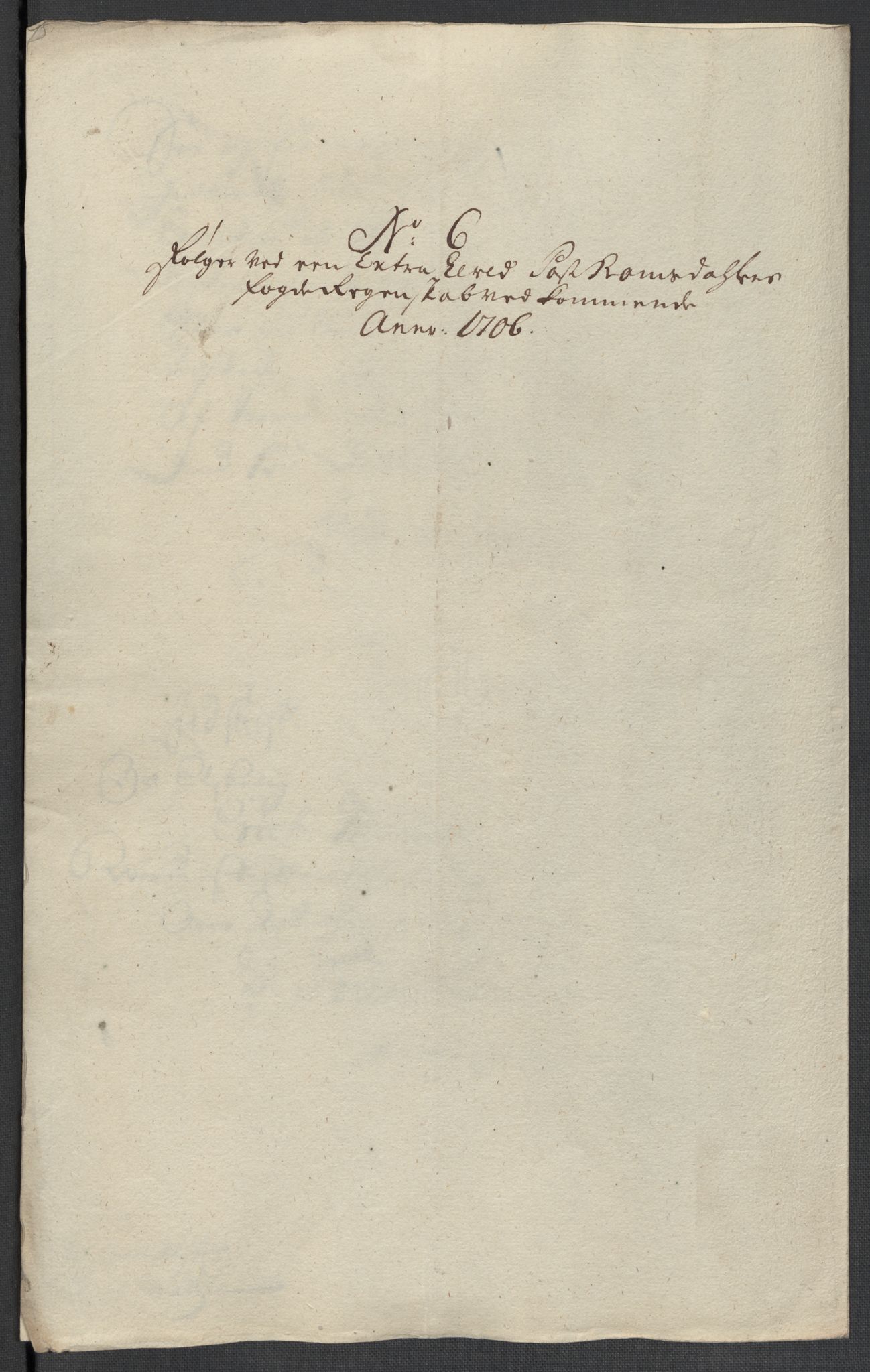 Rentekammeret inntil 1814, Reviderte regnskaper, Fogderegnskap, AV/RA-EA-4092/R55/L3657: Fogderegnskap Romsdal, 1706, s. 206