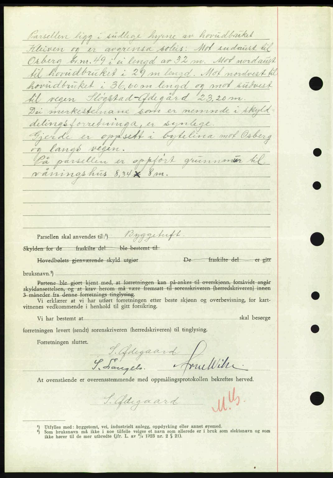 Nordre Sunnmøre sorenskriveri, AV/SAT-A-0006/1/2/2C/2Ca: Pantebok nr. A24, 1947-1947, Dagboknr: 730/1947