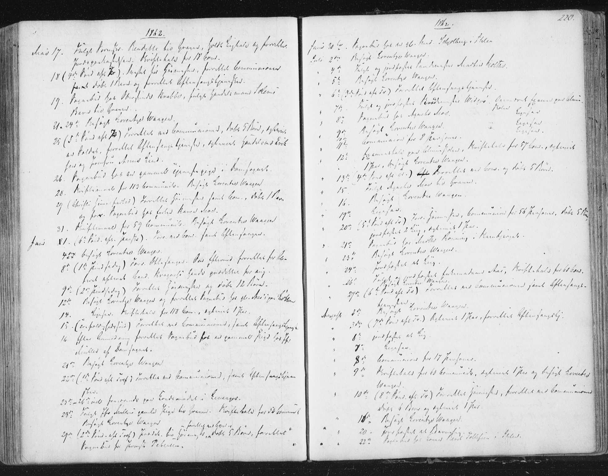Ministerialprotokoller, klokkerbøker og fødselsregistre - Sør-Trøndelag, SAT/A-1456/602/L0127: Residerende kapellans bok nr. 602B01, 1821-1875, s. 220