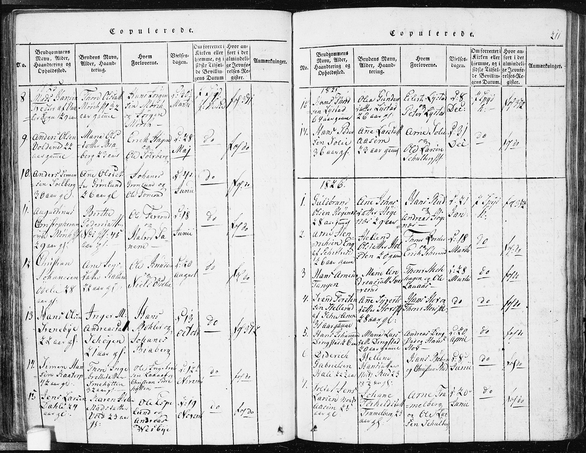 Spydeberg prestekontor Kirkebøker, SAO/A-10924/F/Fa/L0004: Ministerialbok nr. I 4, 1814-1841, s. 211