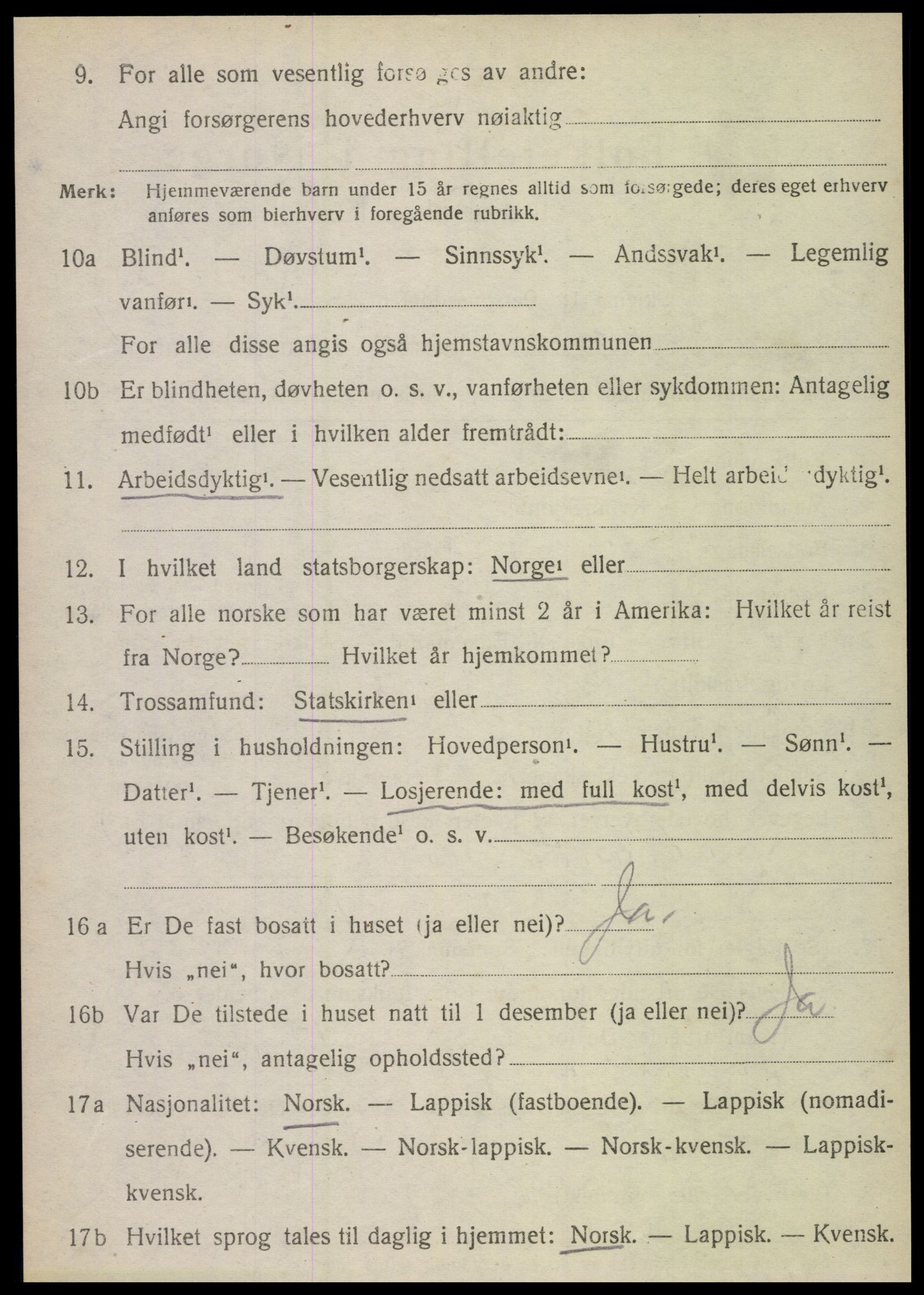 SAT, Folketelling 1920 for 1821 Stamnes herred, 1920, s. 667
