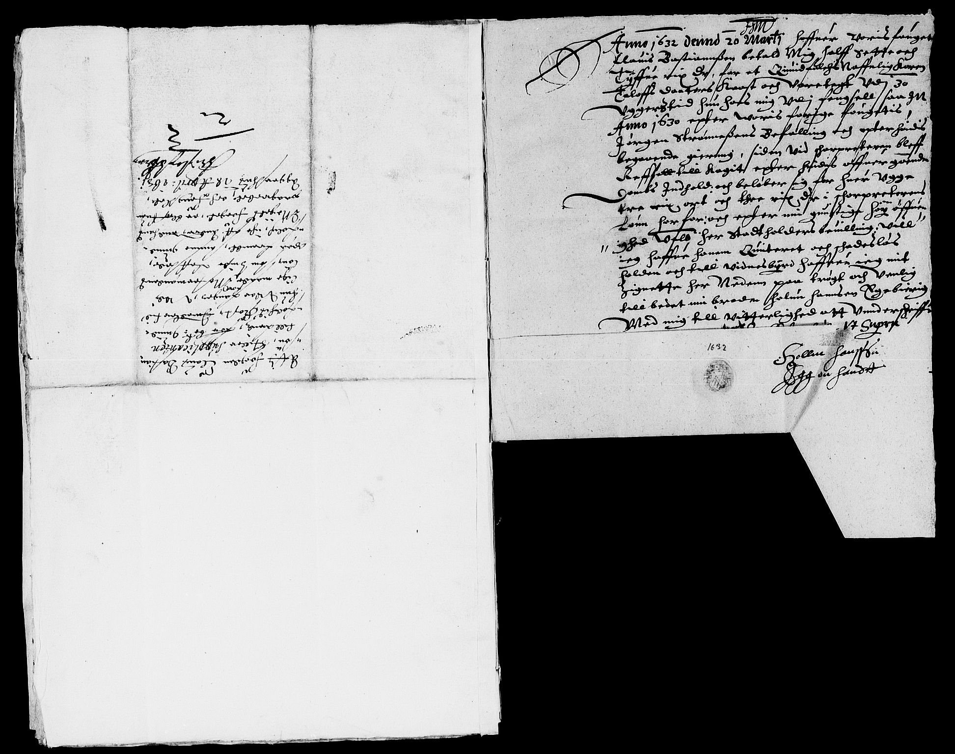 Rentekammeret inntil 1814, Reviderte regnskaper, Lensregnskaper, AV/RA-EA-5023/R/Rb/Rba/L0104: Akershus len, 1630-1632