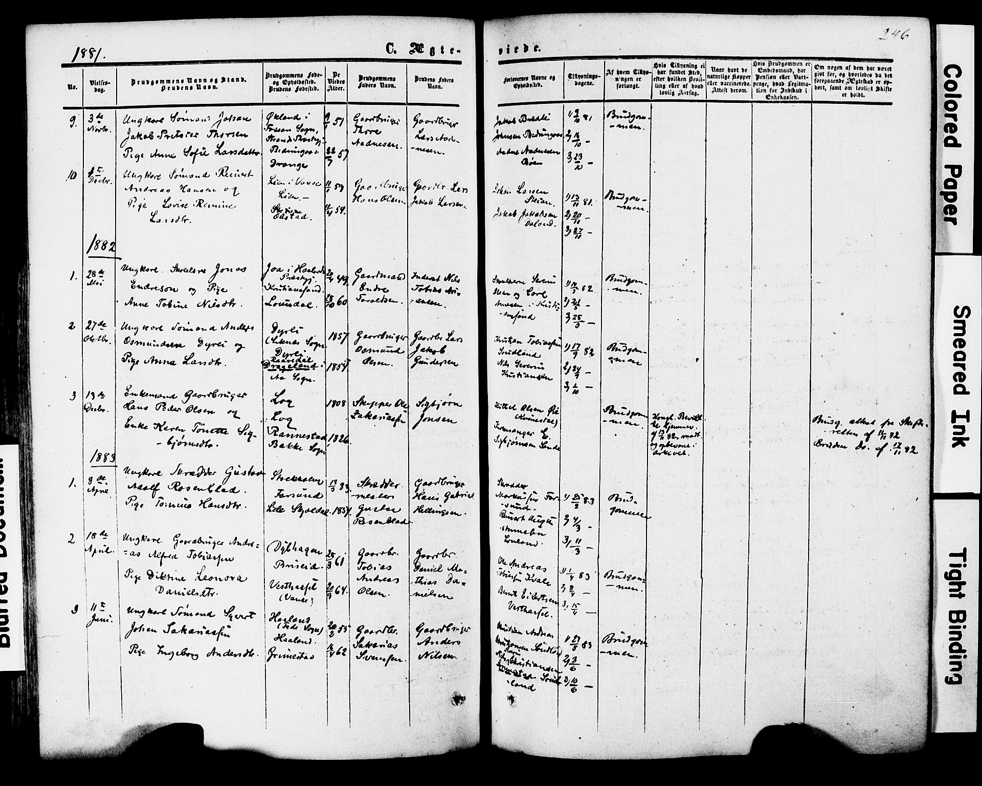 Herad sokneprestkontor, AV/SAK-1111-0018/F/Fa/Faa/L0005: Ministerialbok nr. A 5, 1853-1886, s. 246