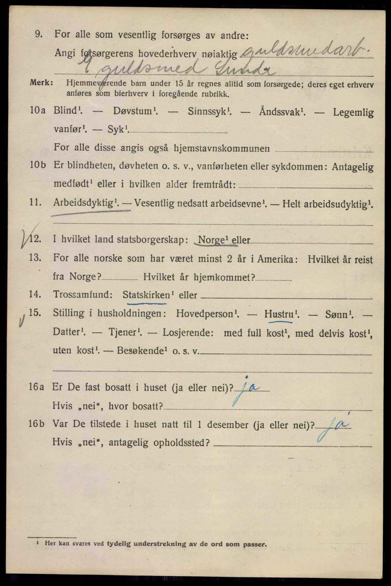 SAO, Folketelling 1920 for 0301 Kristiania kjøpstad, 1920, s. 629190