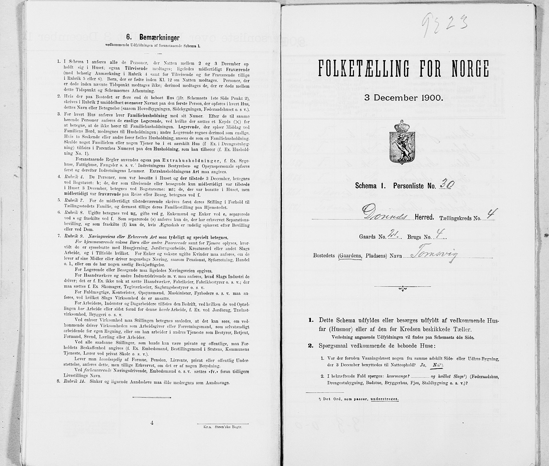 SAT, Folketelling 1900 for 1827 Dønnes herred, 1900, s. 629