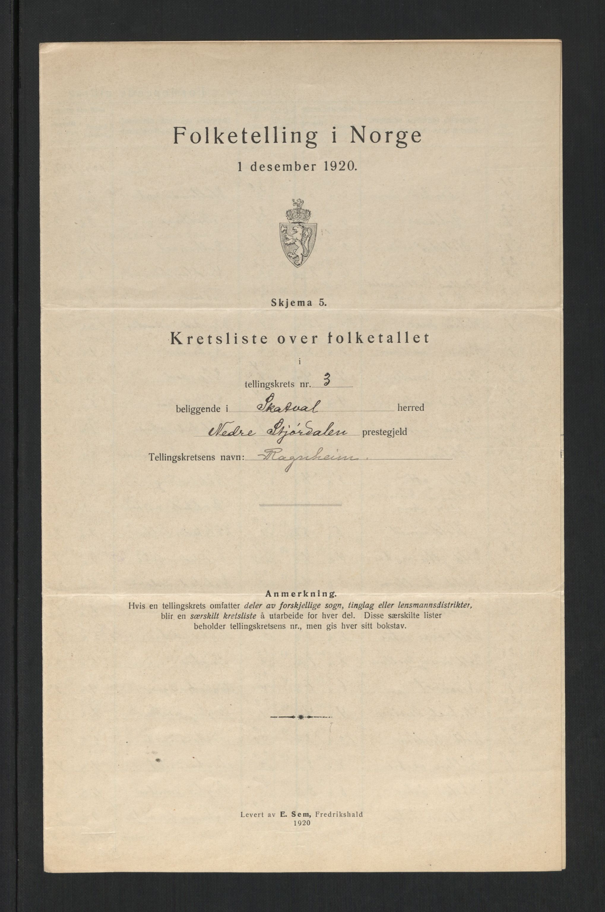 SAT, Folketelling 1920 for 1715 Skatval herred, 1920, s. 23