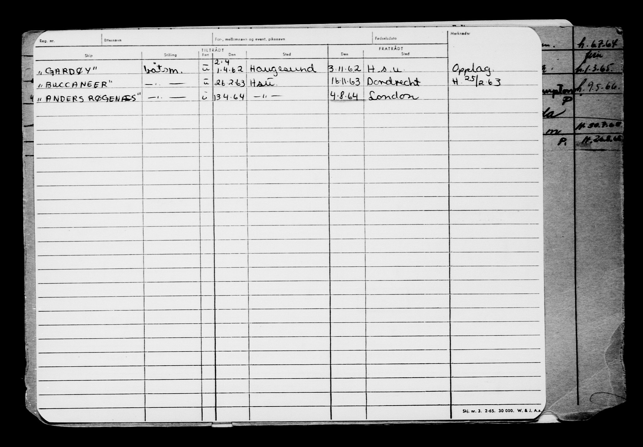 Direktoratet for sjømenn, AV/RA-S-3545/G/Gb/L0069: Hovedkort, 1907, s. 271