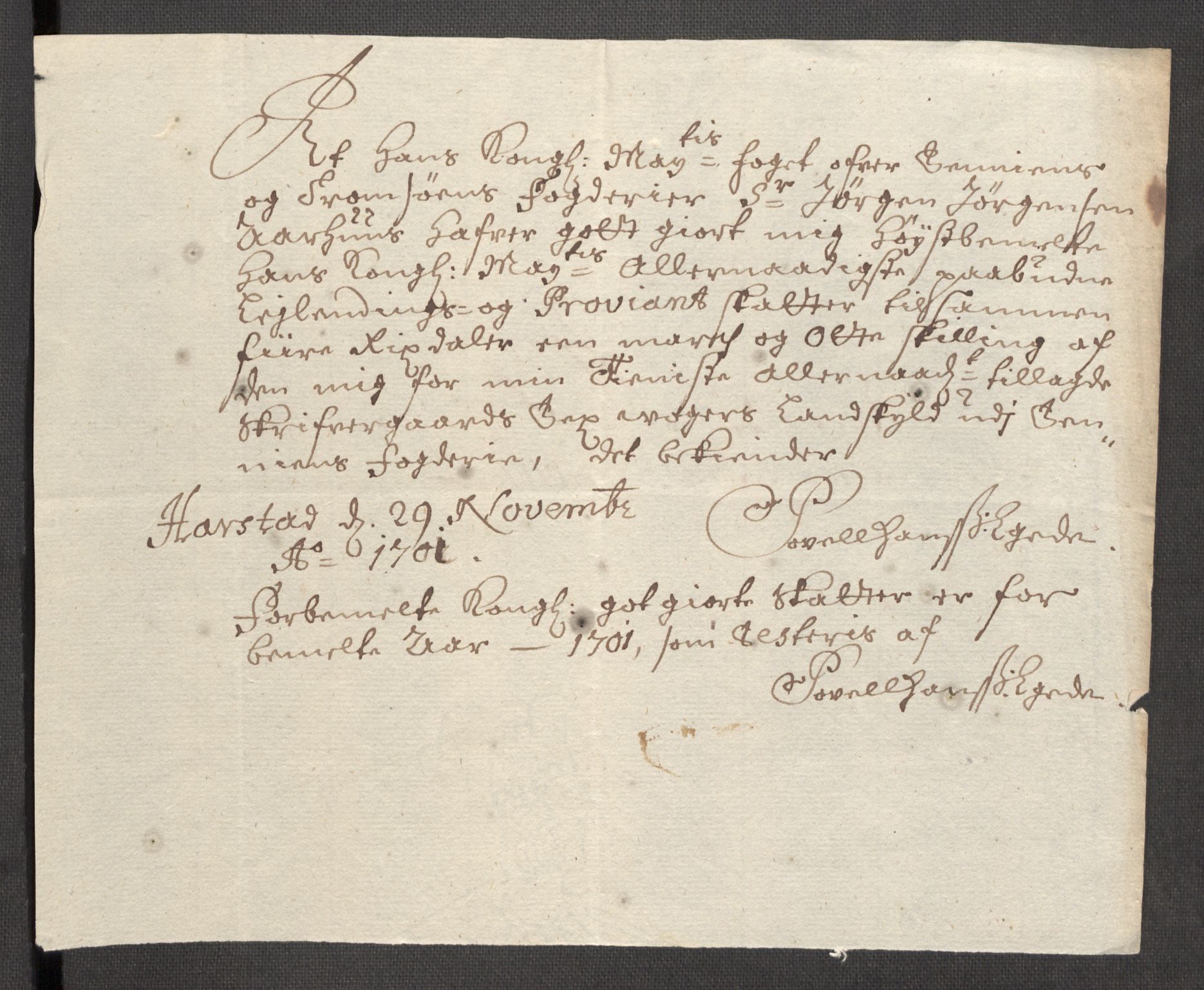 Rentekammeret inntil 1814, Reviderte regnskaper, Fogderegnskap, AV/RA-EA-4092/R68/L4755: Fogderegnskap Senja og Troms, 1700-1704, s. 178