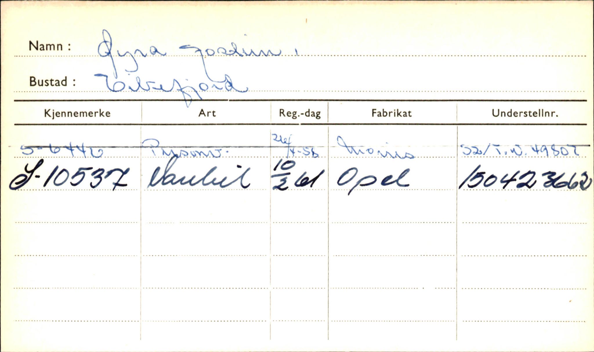 Statens vegvesen, Sogn og Fjordane vegkontor, AV/SAB-A-5301/4/F/L0002: Eigarregister Fjordane til 1.6.1961, 1930-1961, s. 762