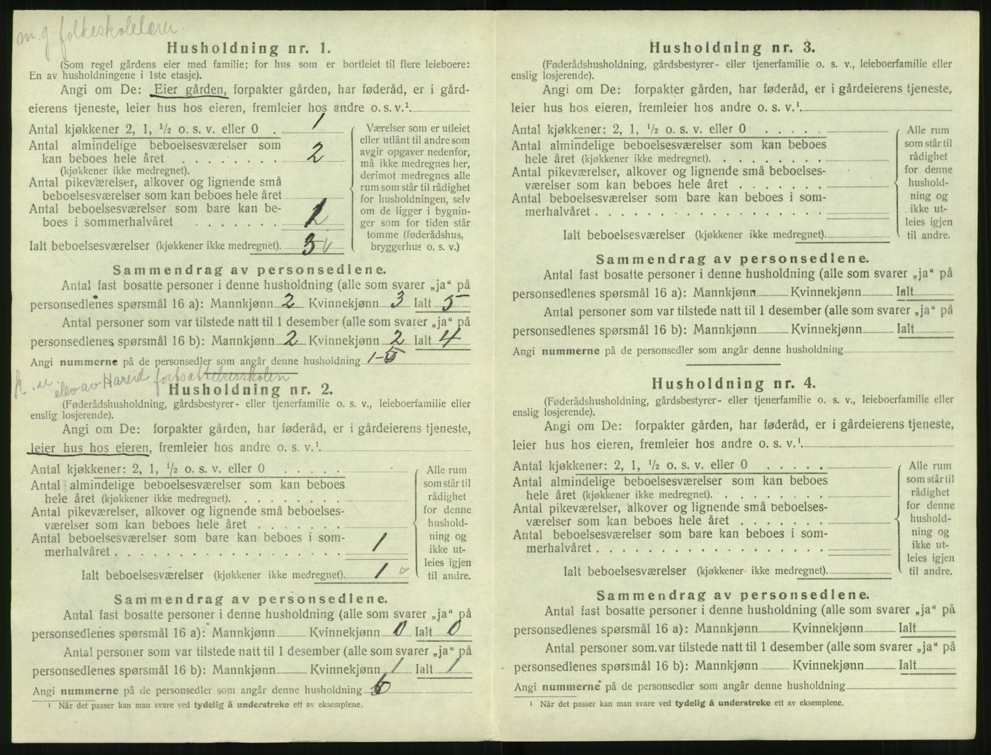 SAT, Folketelling 1920 for 1517 Hareid herred, 1920, s. 672