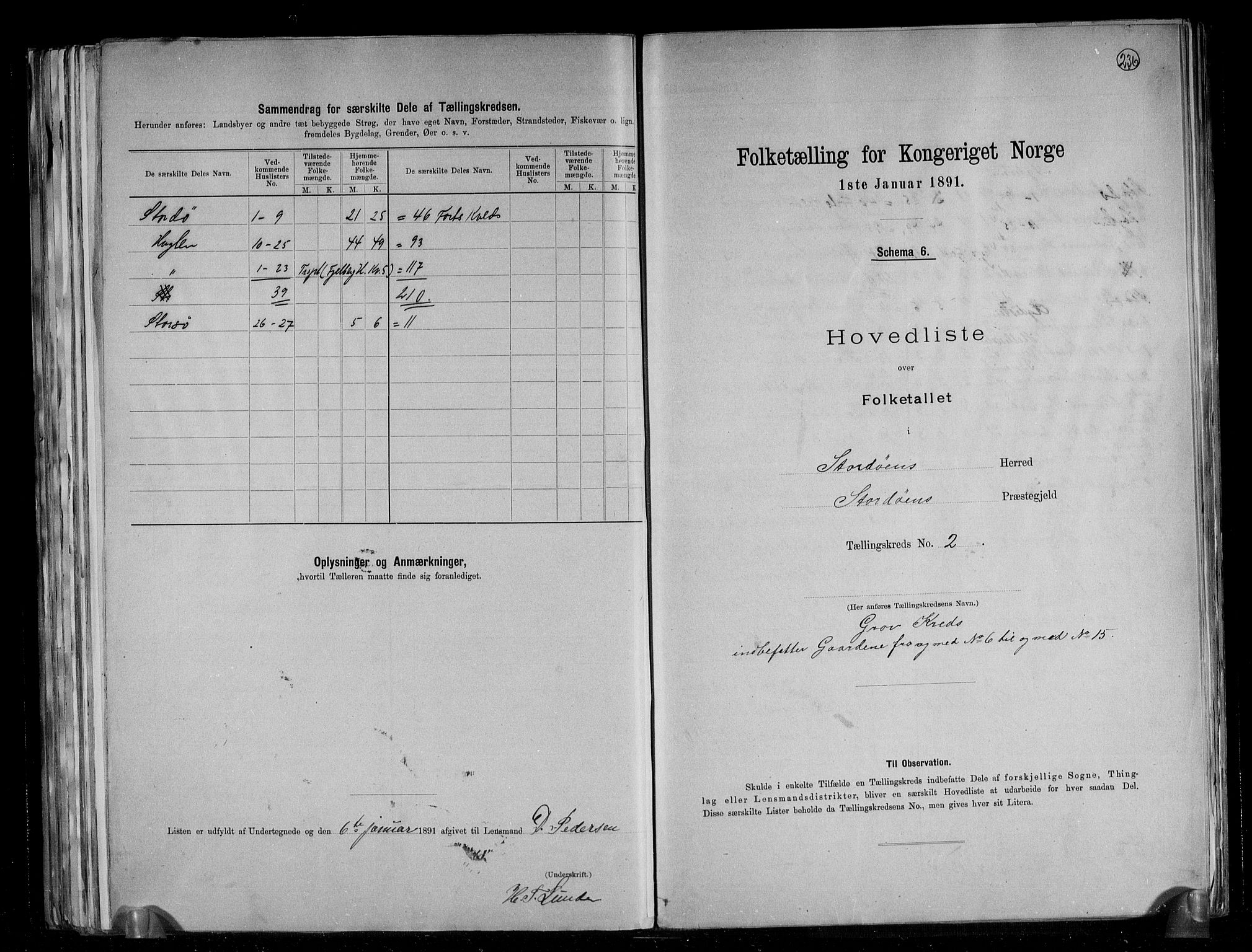 RA, Folketelling 1891 for 1221 Stord herred, 1891, s. 7